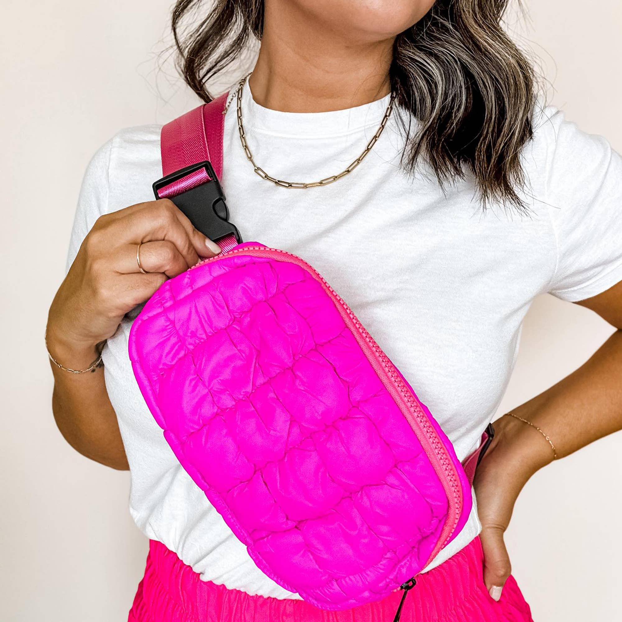 Puffy Purple Belt Bag