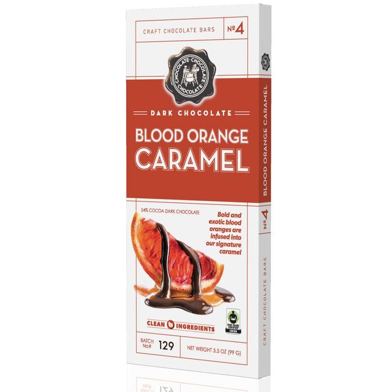 NO 4 - Dark Blood Orange Caramel Bar 3.5 OZ  - CASE/12