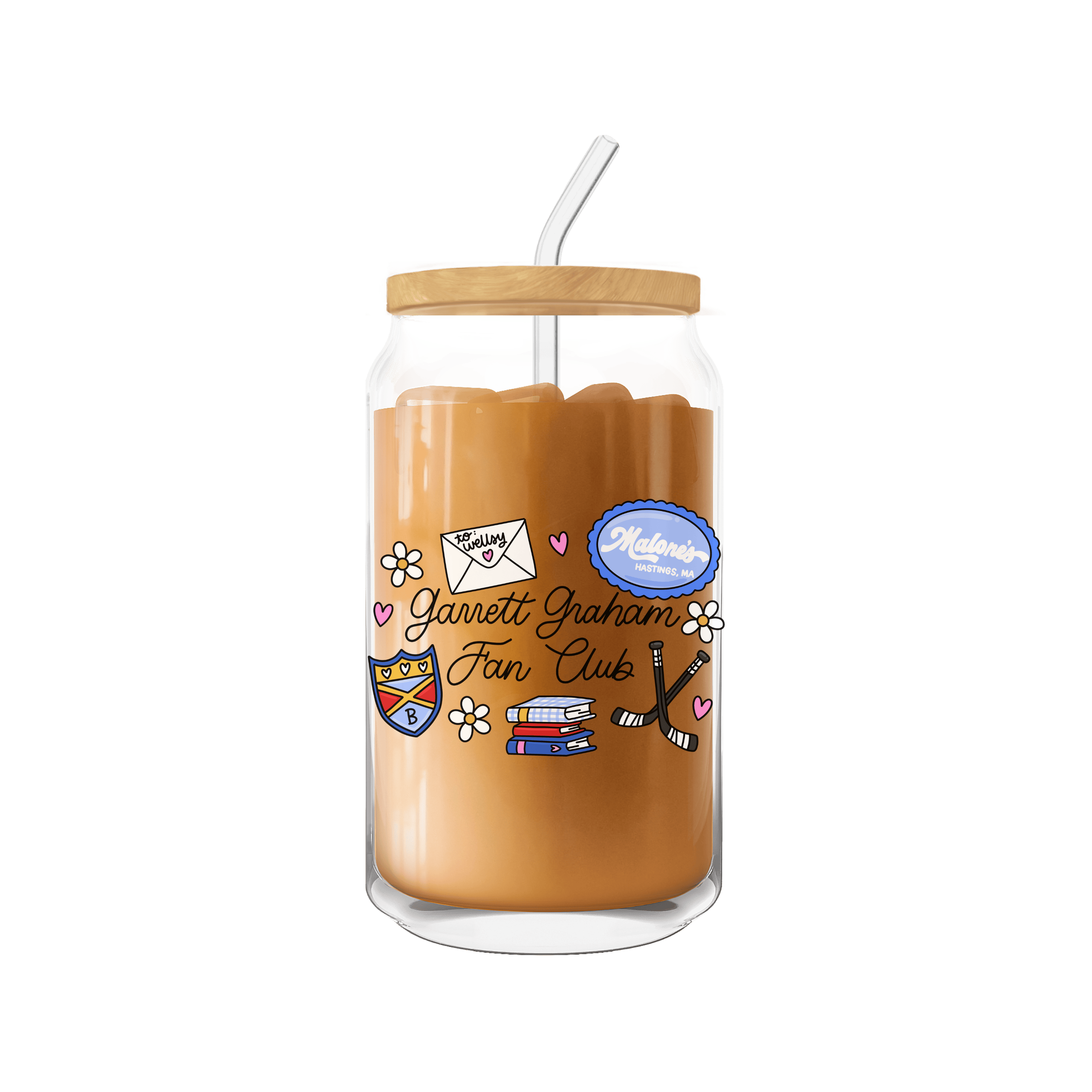 Garrett Graham Fan Club Coffee Glass | Off Campus Inspired 
