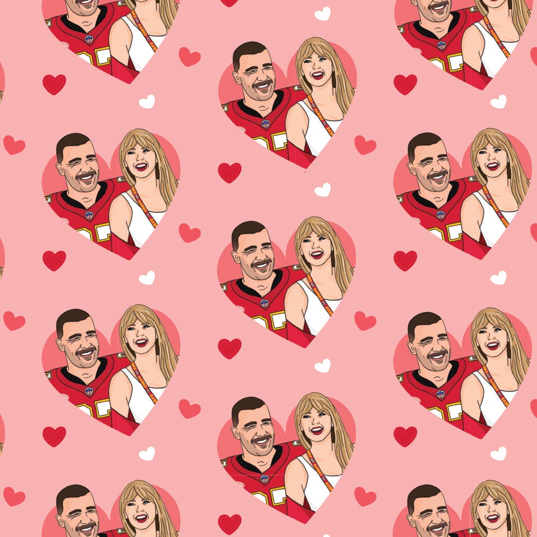 Taylor Travis Love Valentine's Wrapping Paper