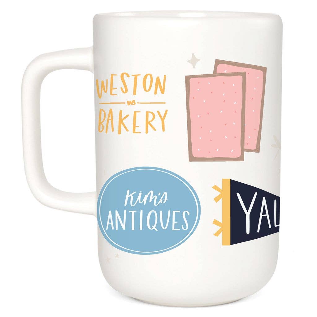 Stars Hollow Tall Ceramic Coffee Mug