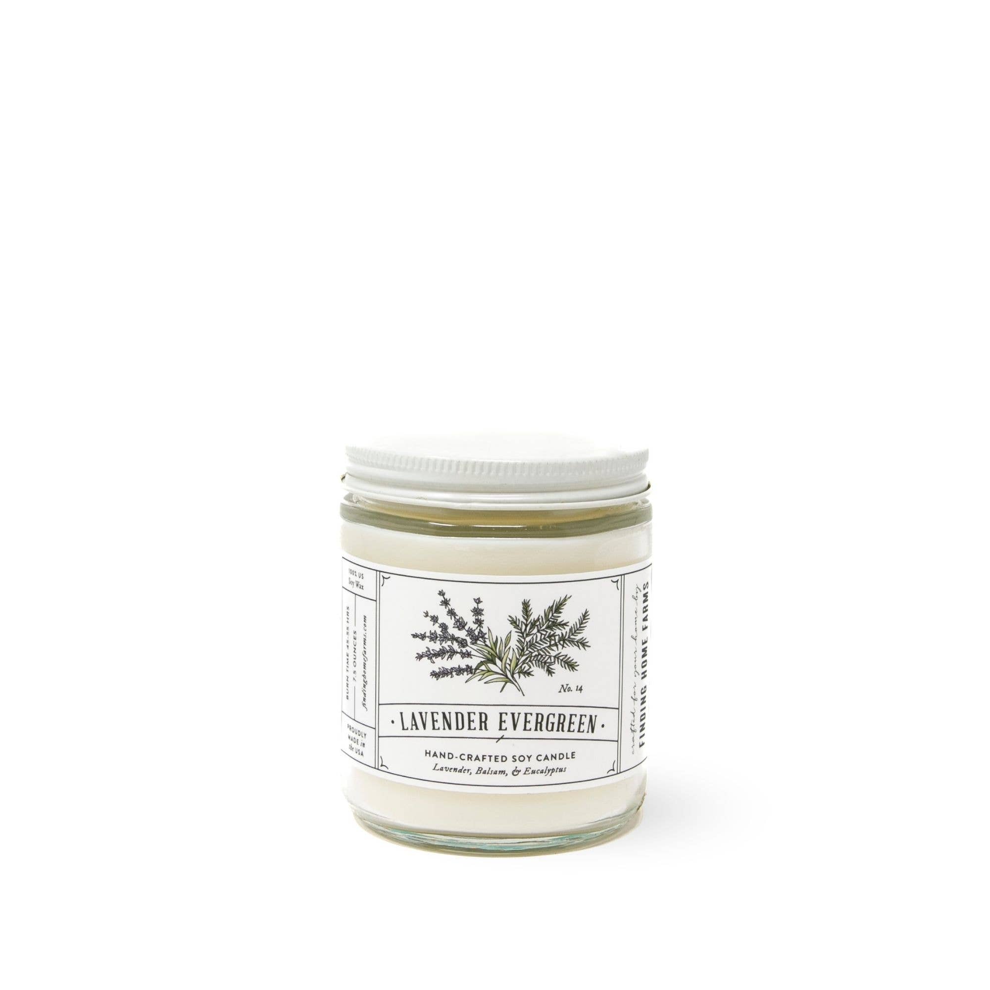 Lavender Evergreen Soy Candle