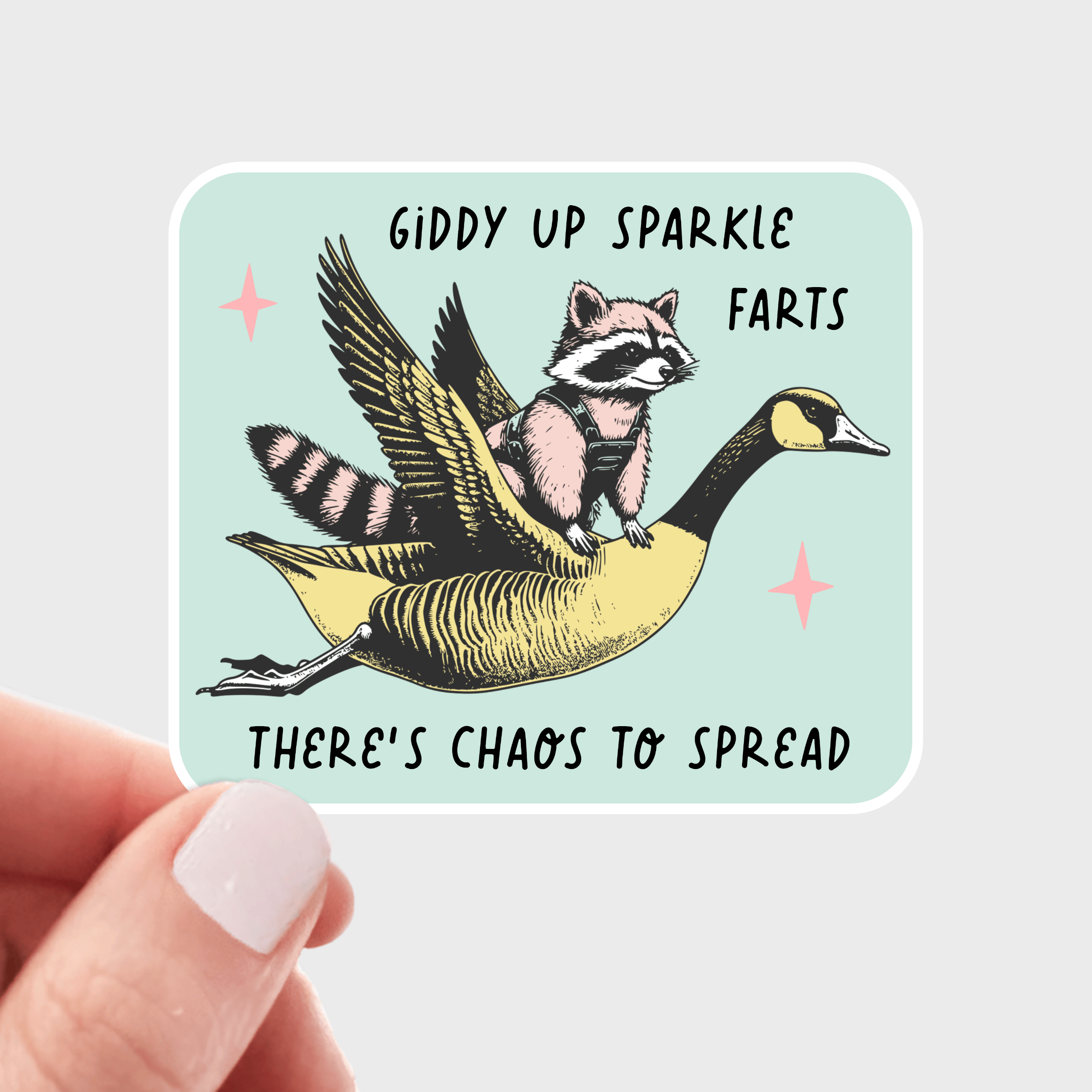 Giddy Up Sparkle Farts Sticker