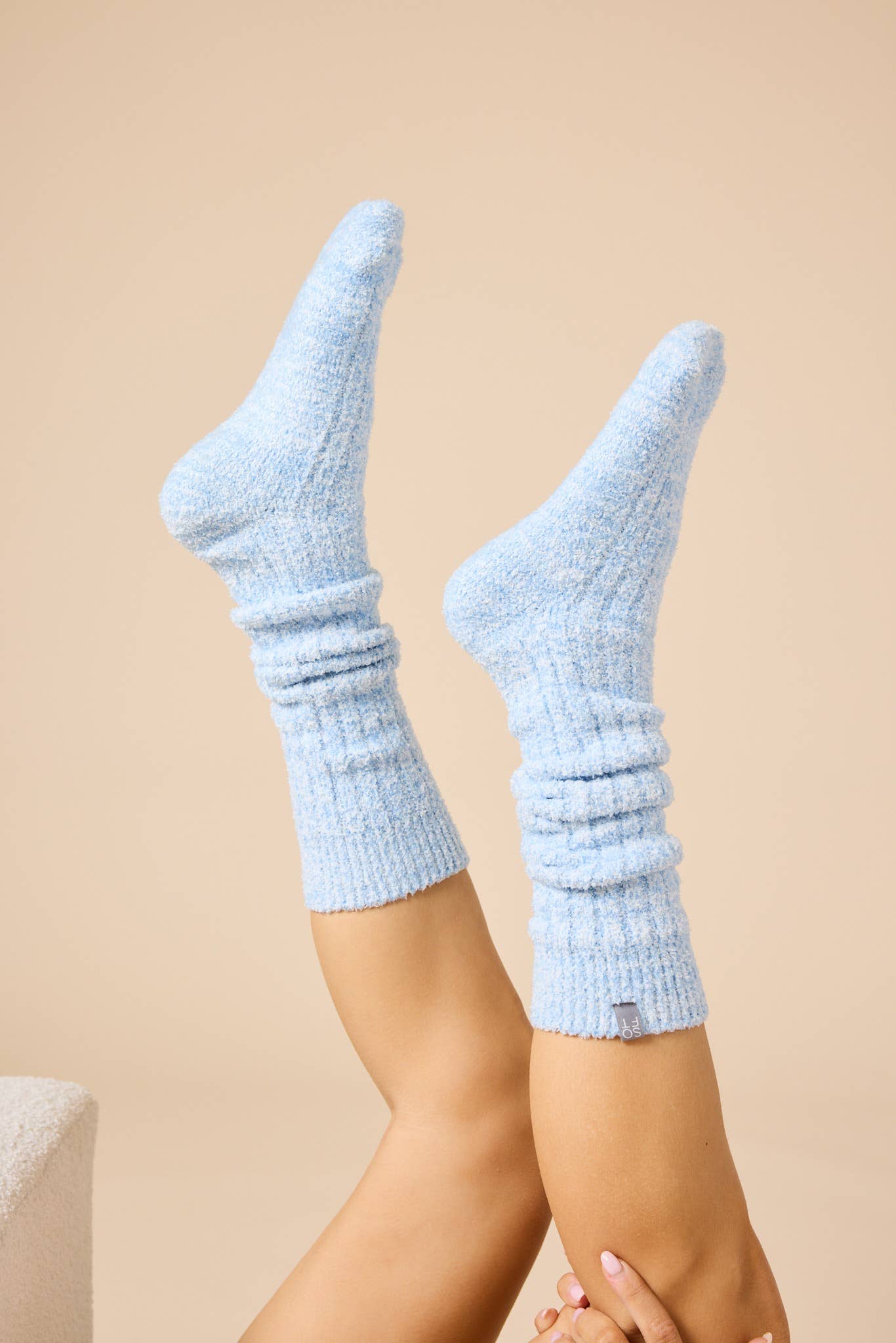 Women's Soft, Cozy, Slouchy Marshmallow Socks with Grippers