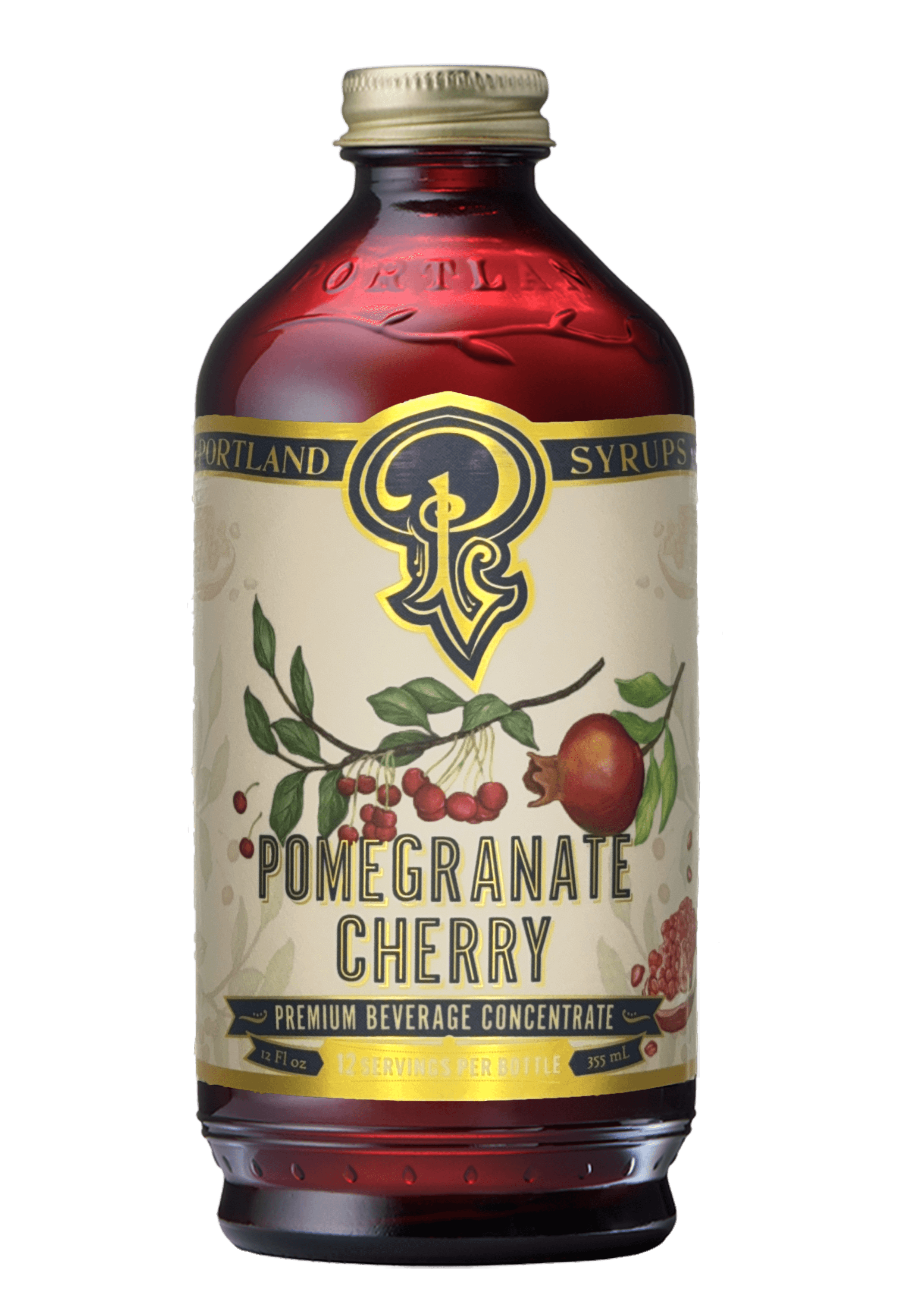 Pomegranate Cherry Syrup 12oz - Cocktail/Mocktail Mixer