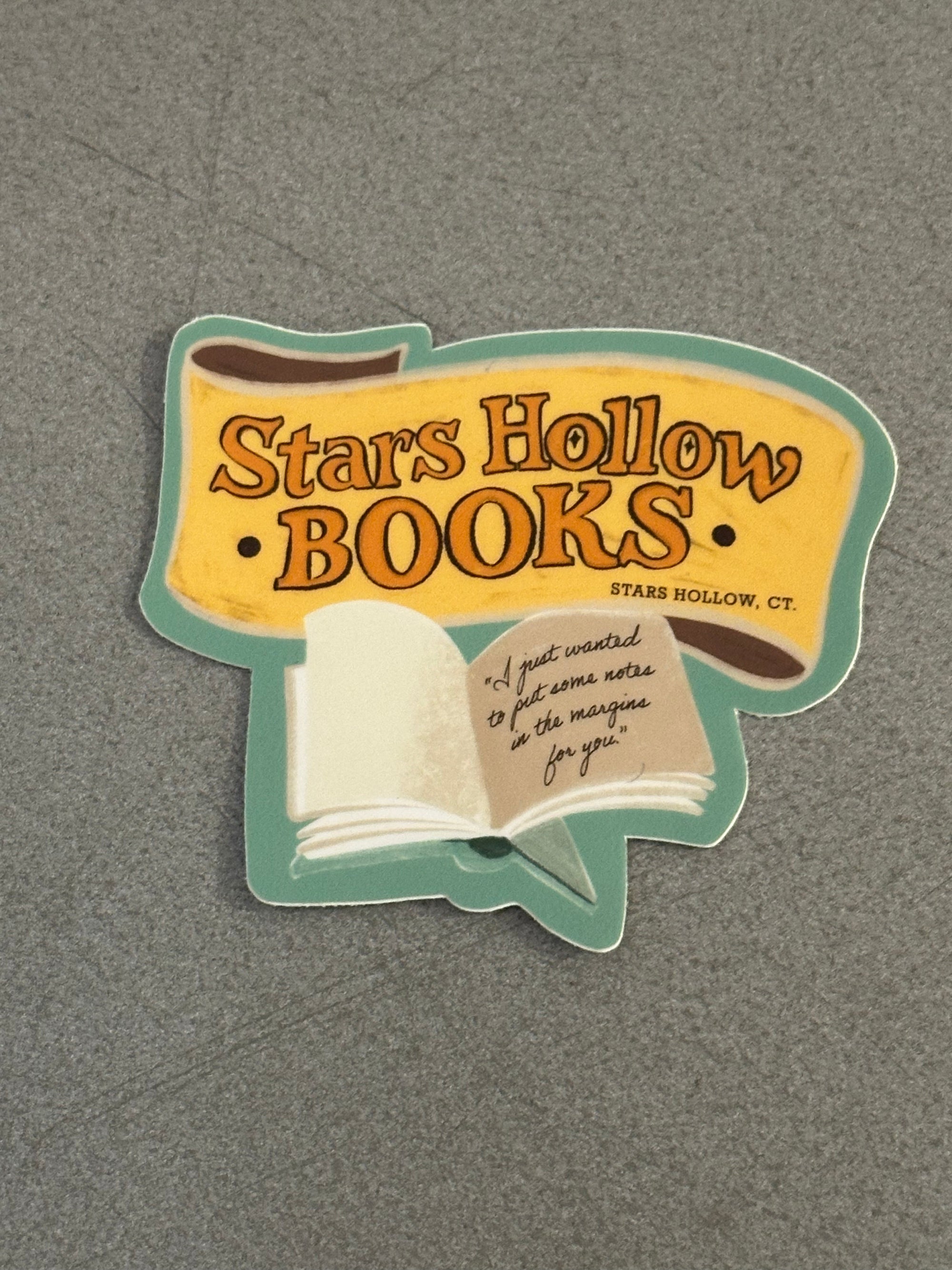 GG Inspired Stars Hollow Books Sticker