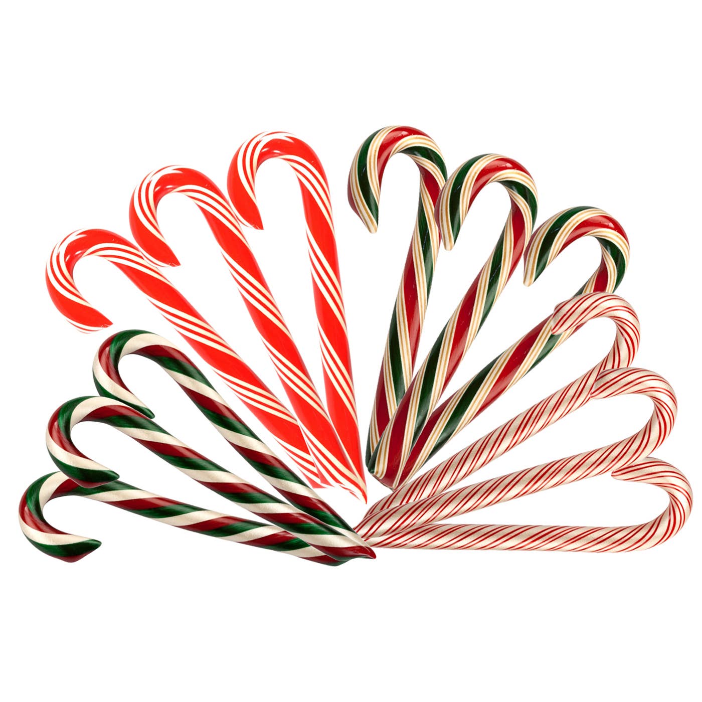 Peppermint Hand Spun Candy Cane