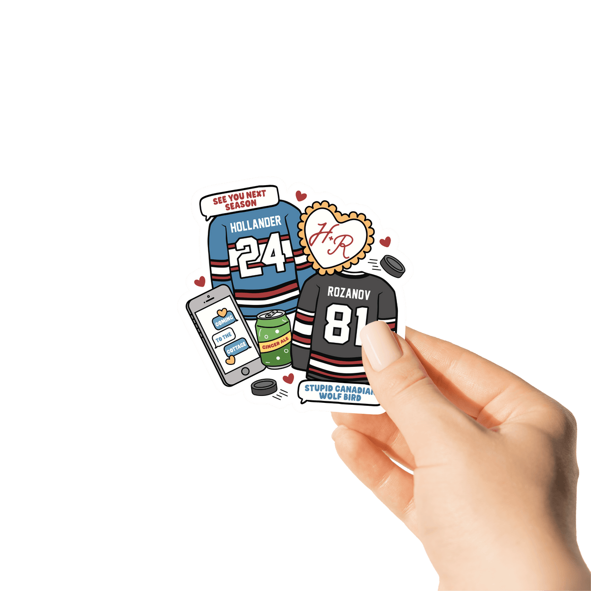 Rival Hockey Romance Jersey Sticker