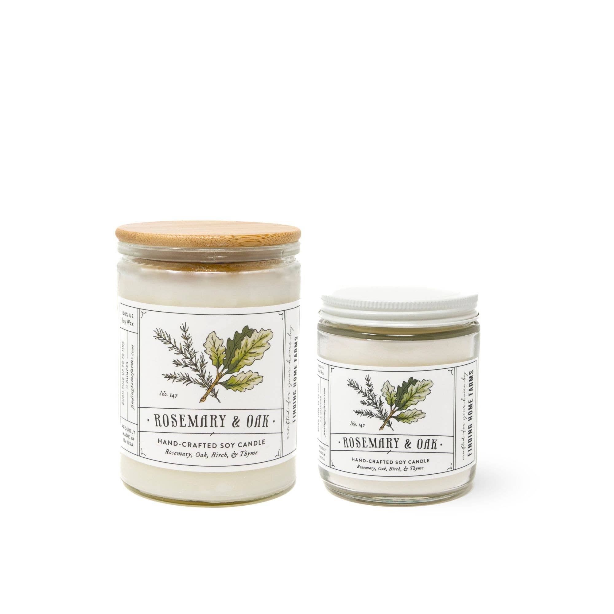 Rosemary Oak Soy Candle