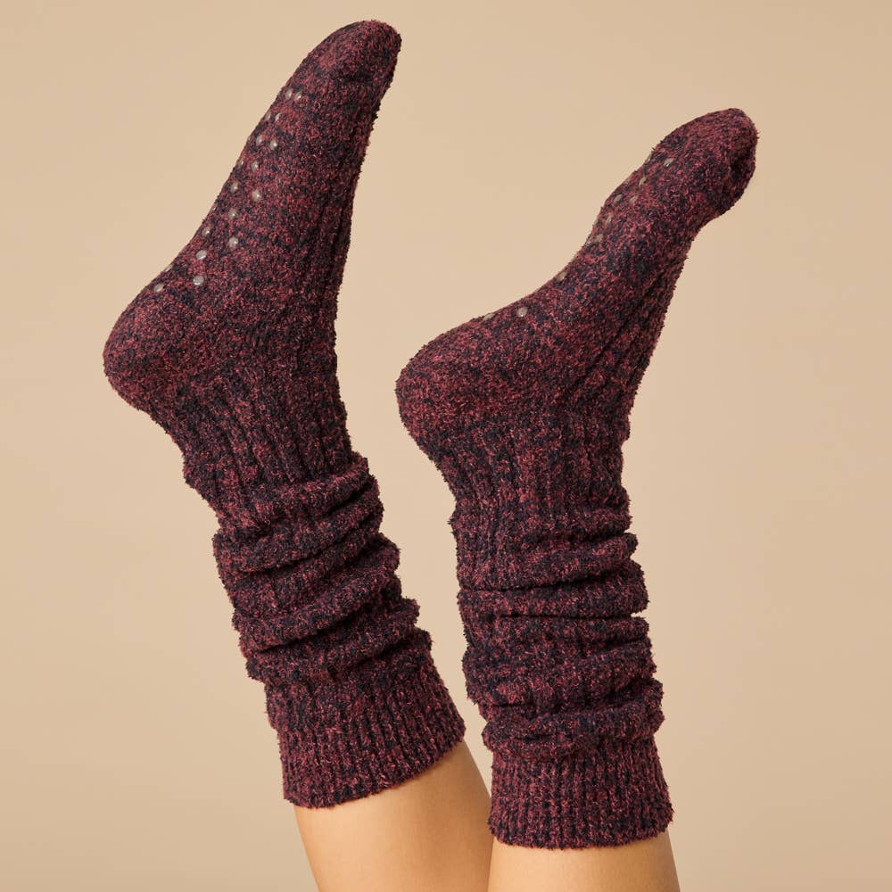 Women's Heather Grey Slouchy Marshmallow Socks