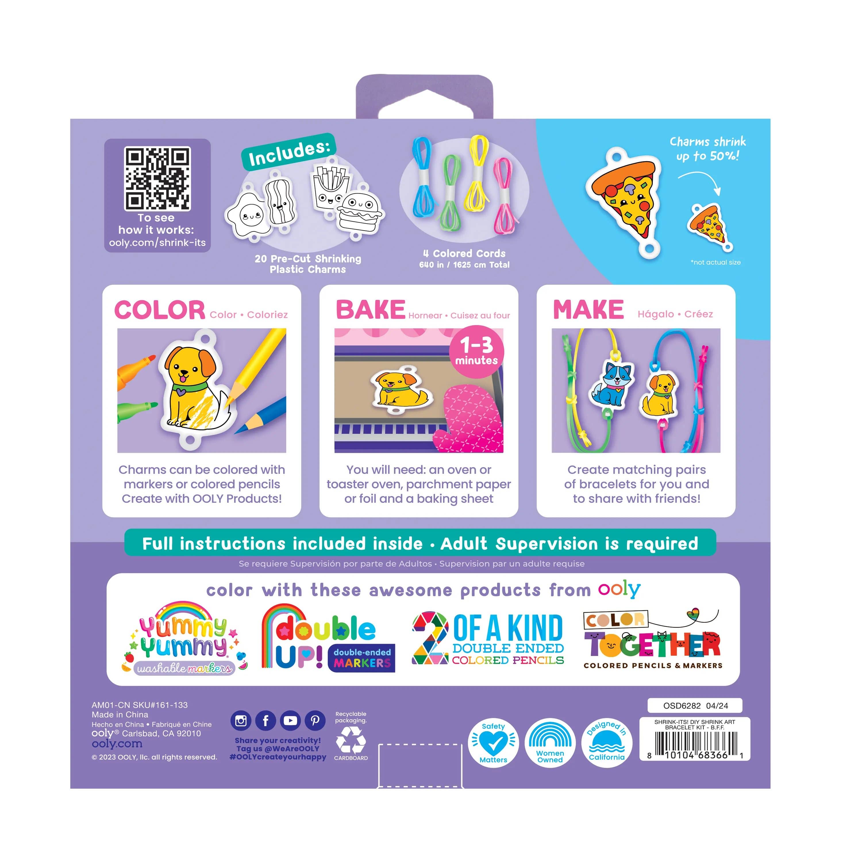 Shrink-Its!: D.I.Y. Shrink Art Bracelet Kit - B.F.F. (24 PC