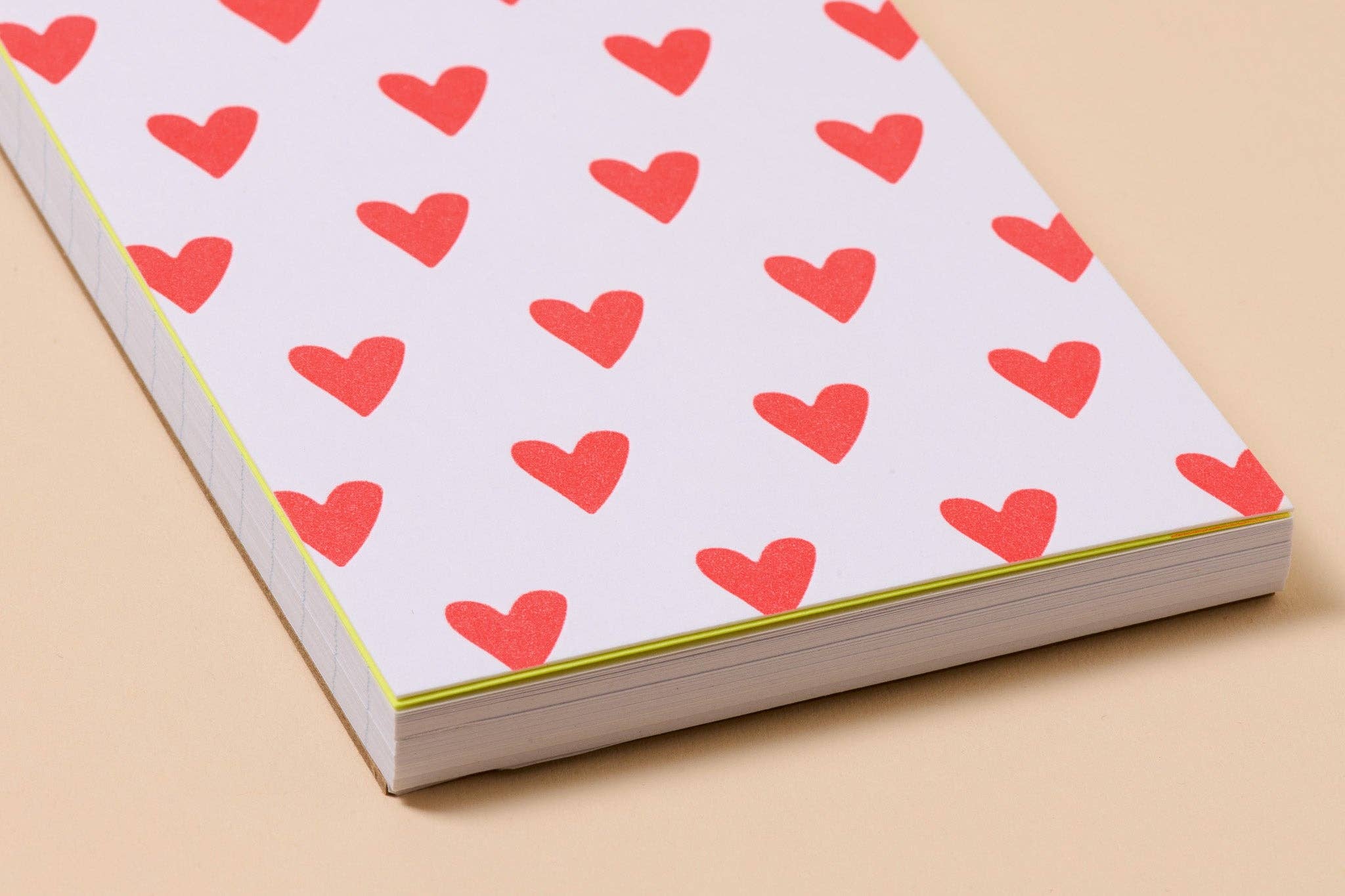 Red Hearts Small Spiral Notebook