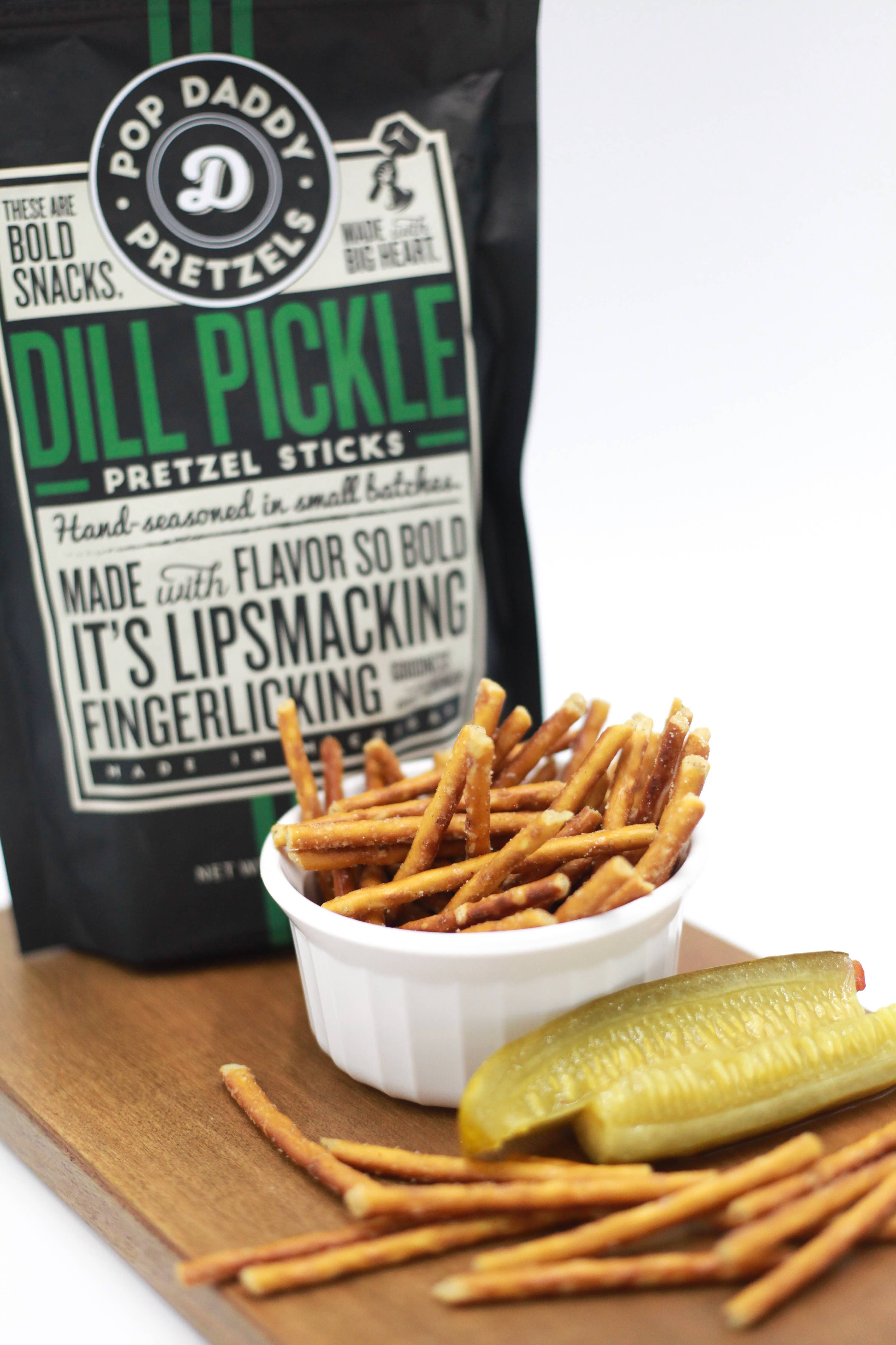 Pop Daddy Dill Pickle Seasoned Pretzels 7.5oz