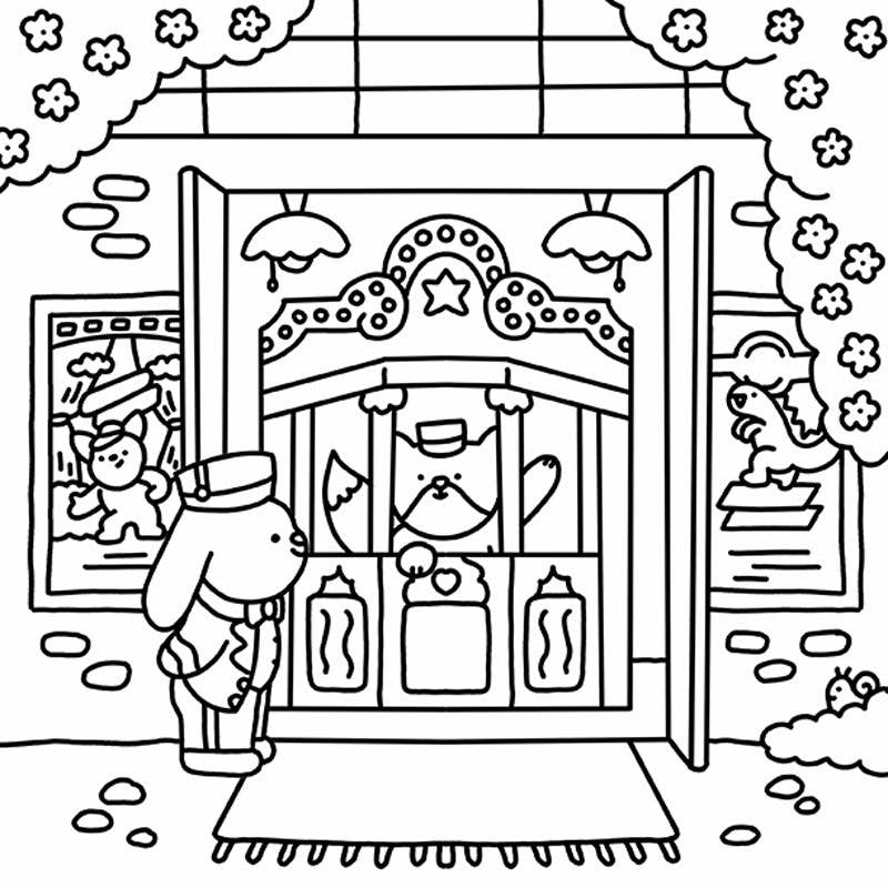 Summer Scenes: A Cozy Coloring Book (NEW!)