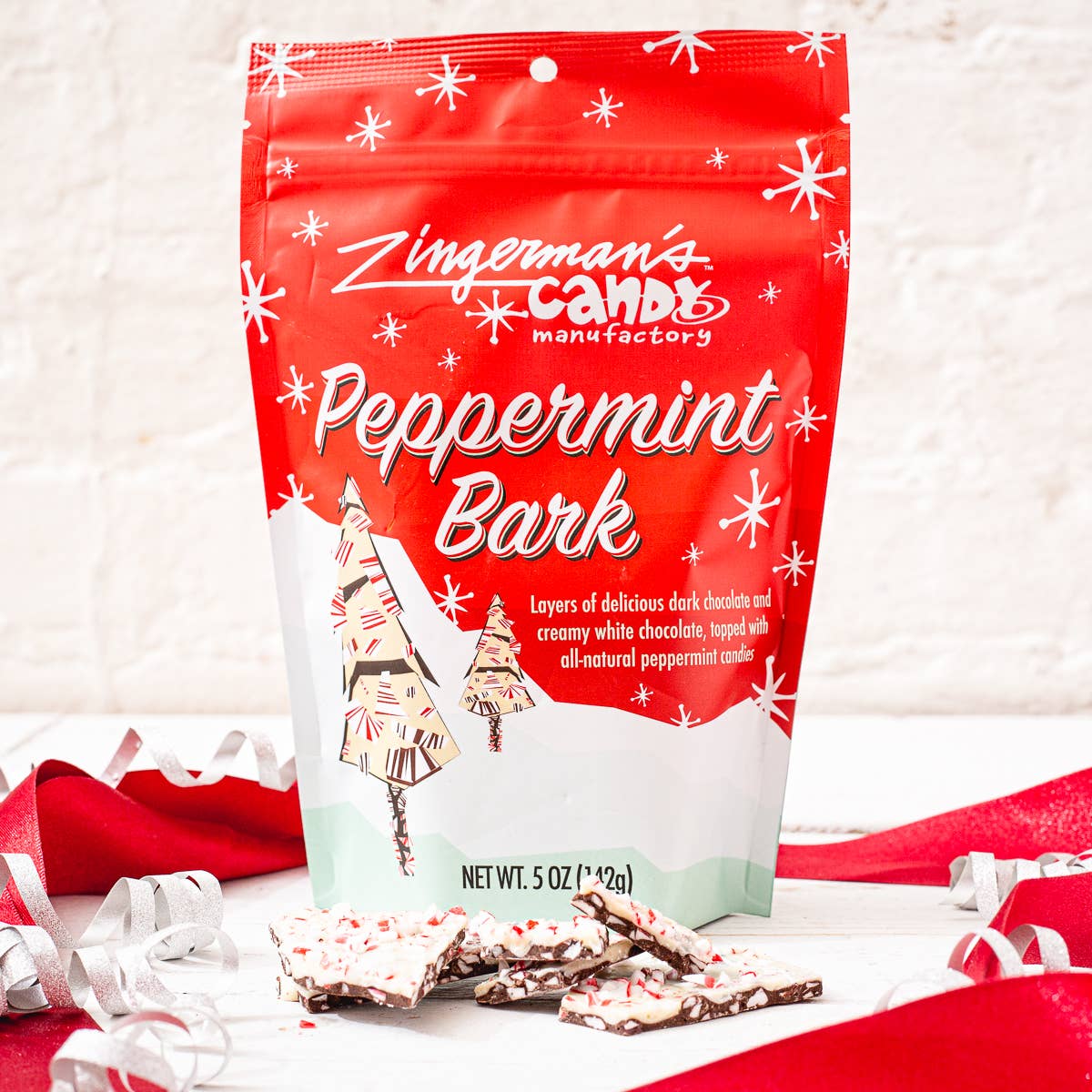 Peppermint Bark Large Pouch