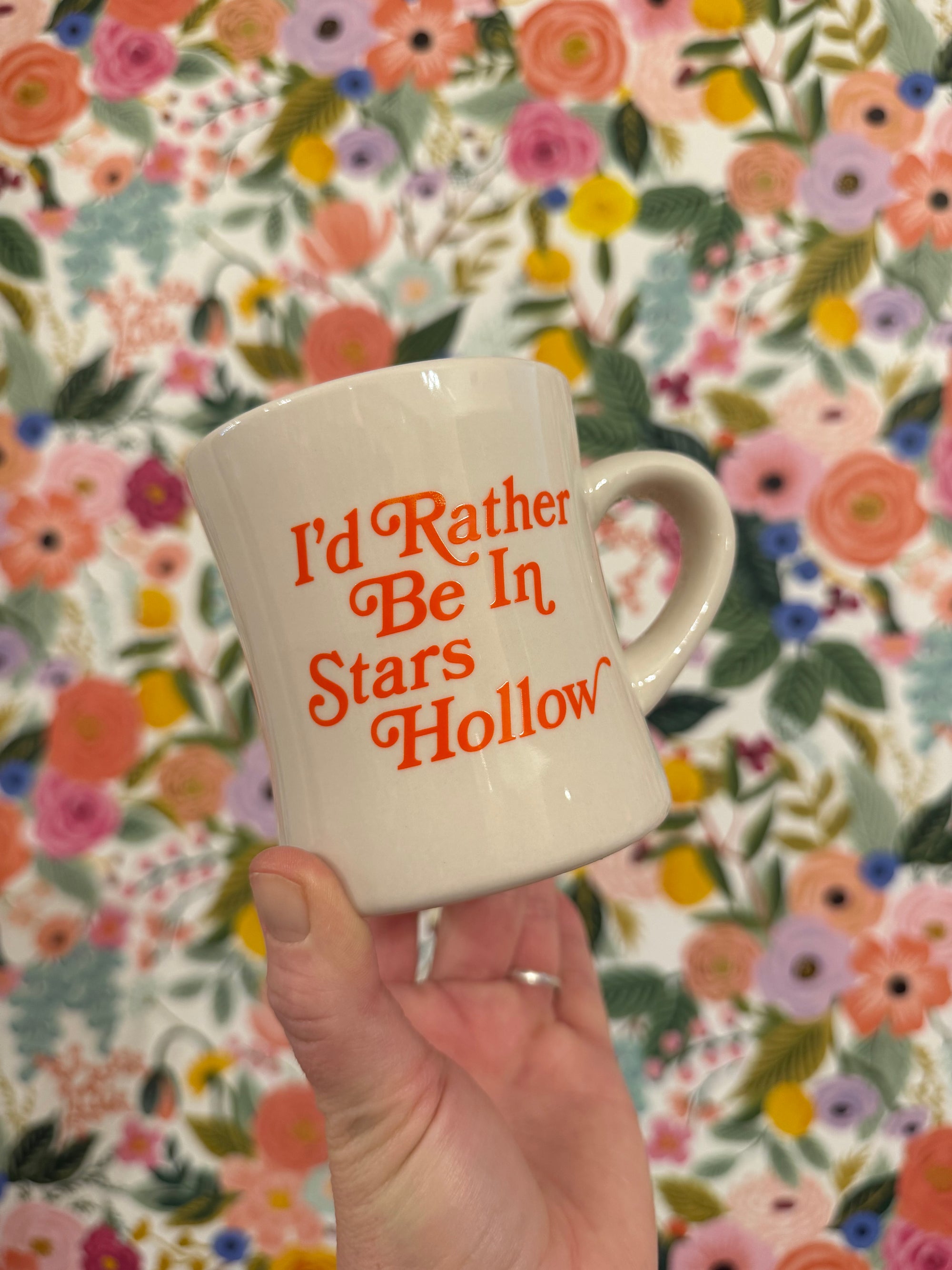 GG Inspired I'd Rather Be in Stars Hollow Orange Mug