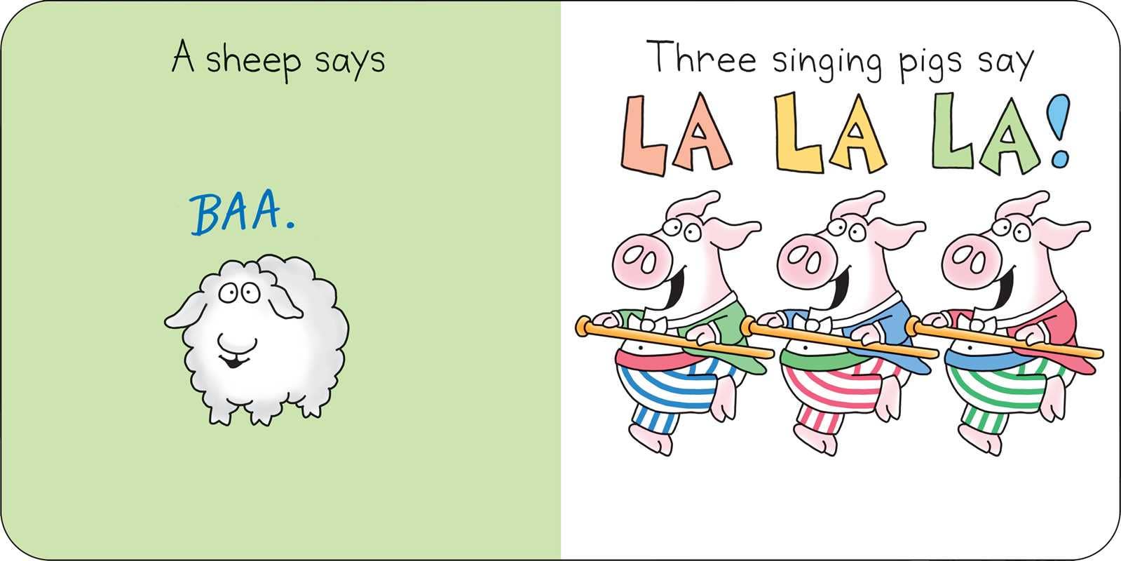 Moo, Baa, La La La! by Sandra Boynton - Board Books; 16 pages / English
