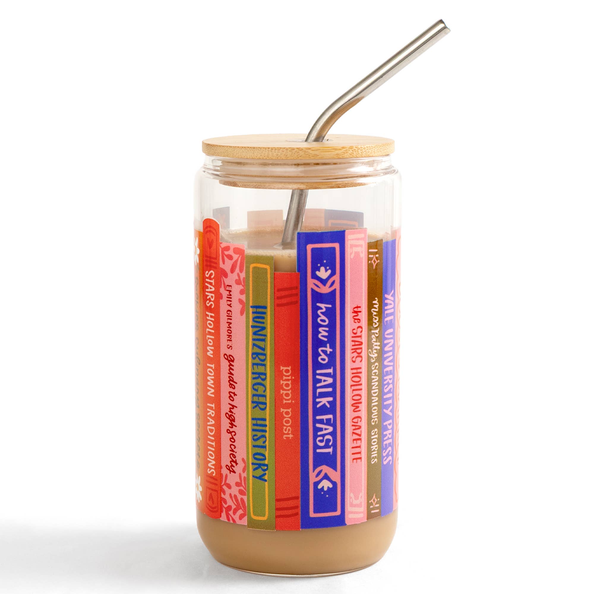 Stars Hollow Books Glass Can