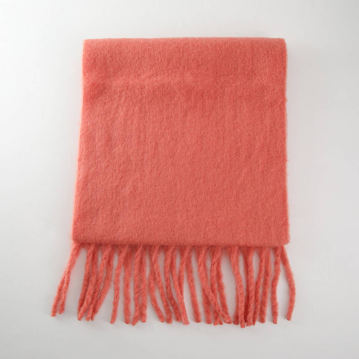 Black Soft Mohair Feel Scarf
