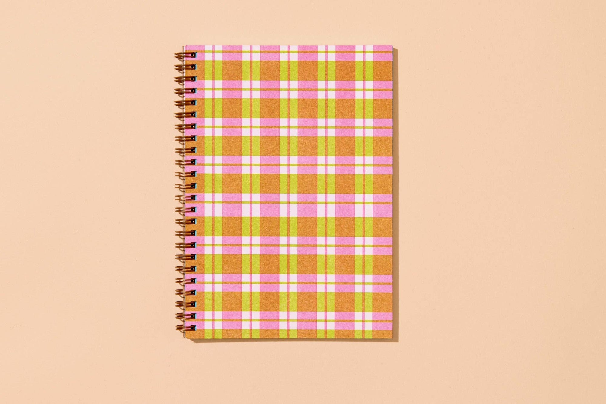 Gingham A5 Spiral Notebook