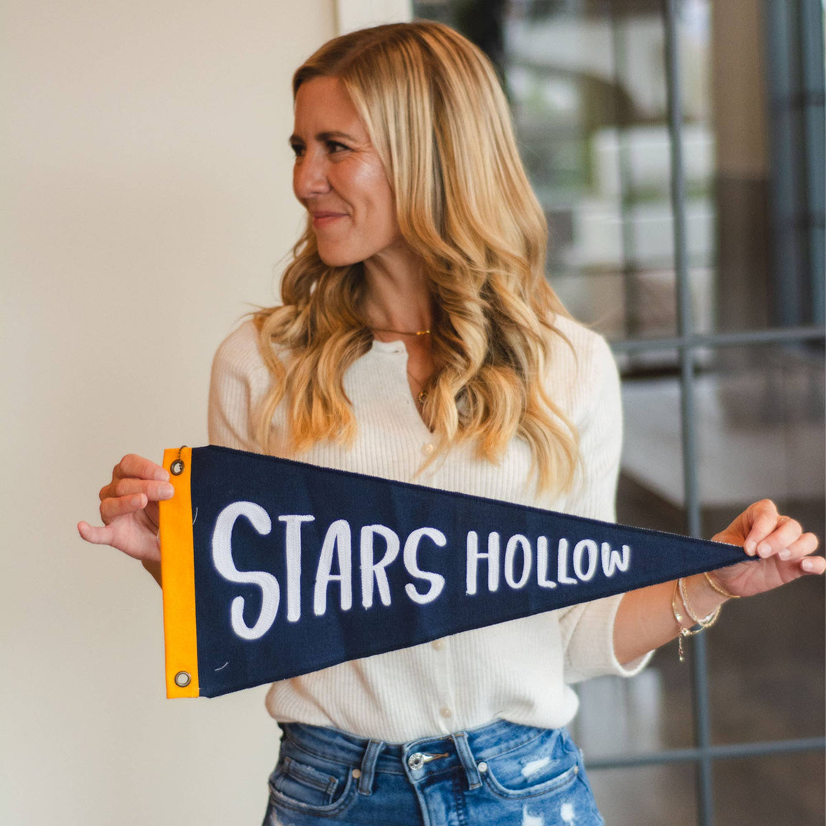 Stars Hollow Pennant Flag Canvas Wall Banner