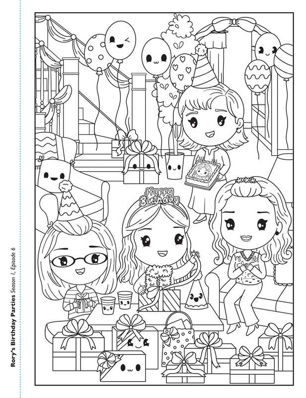 Gilmore Girls Kawaii Coloring Book