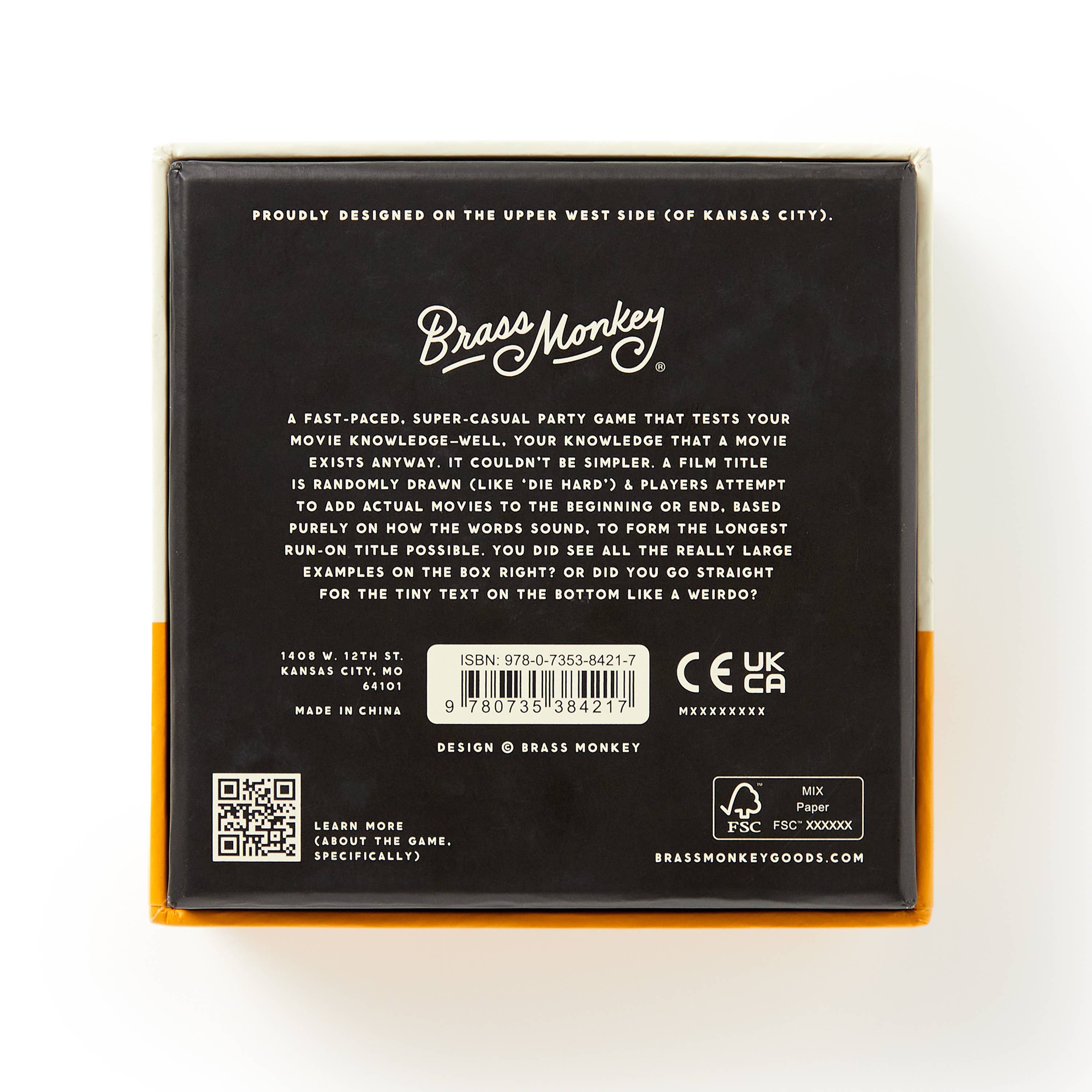 Brass Monkey Working Title Game