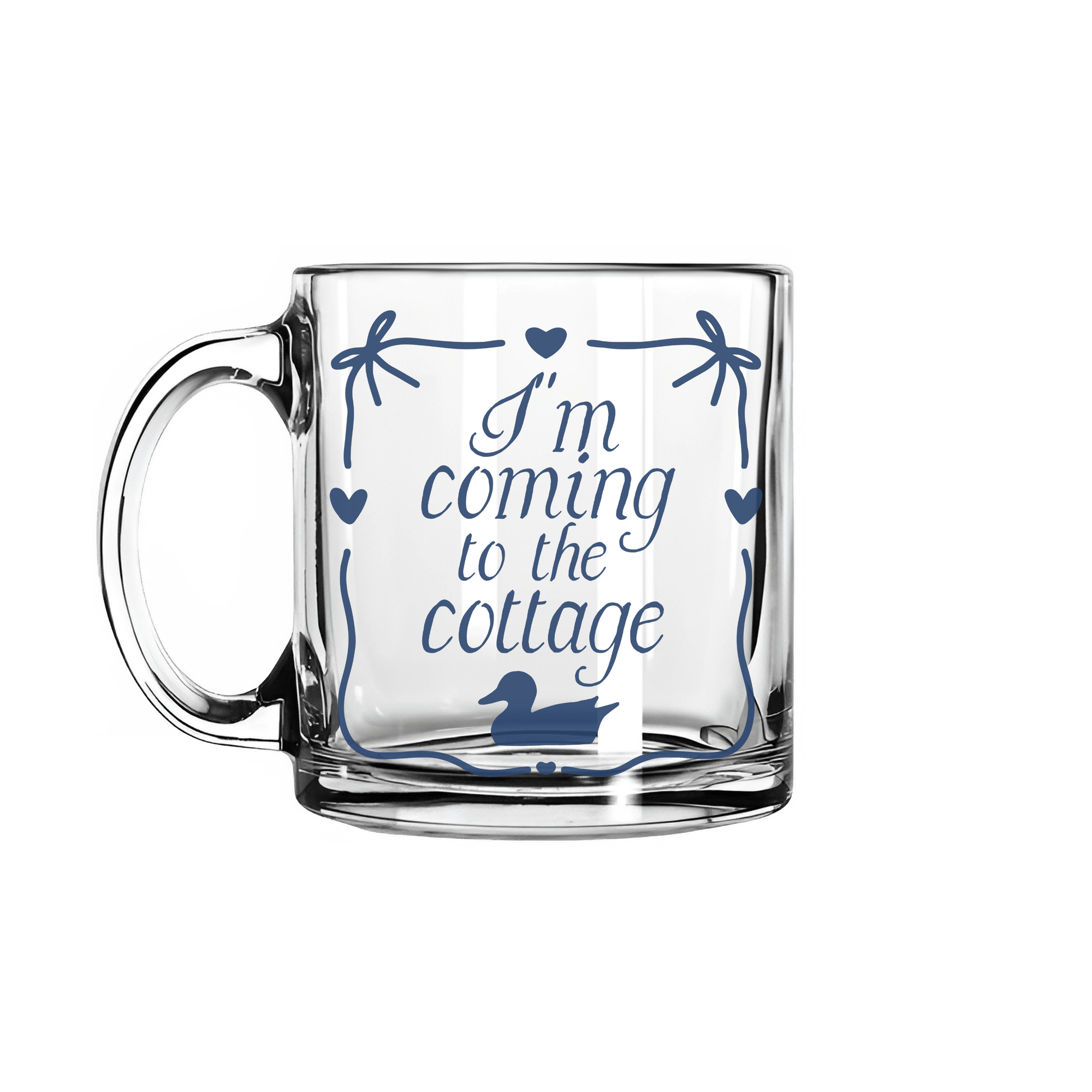 Coming To The Cottage Glass Mug | Heated Rivalry Inspired 