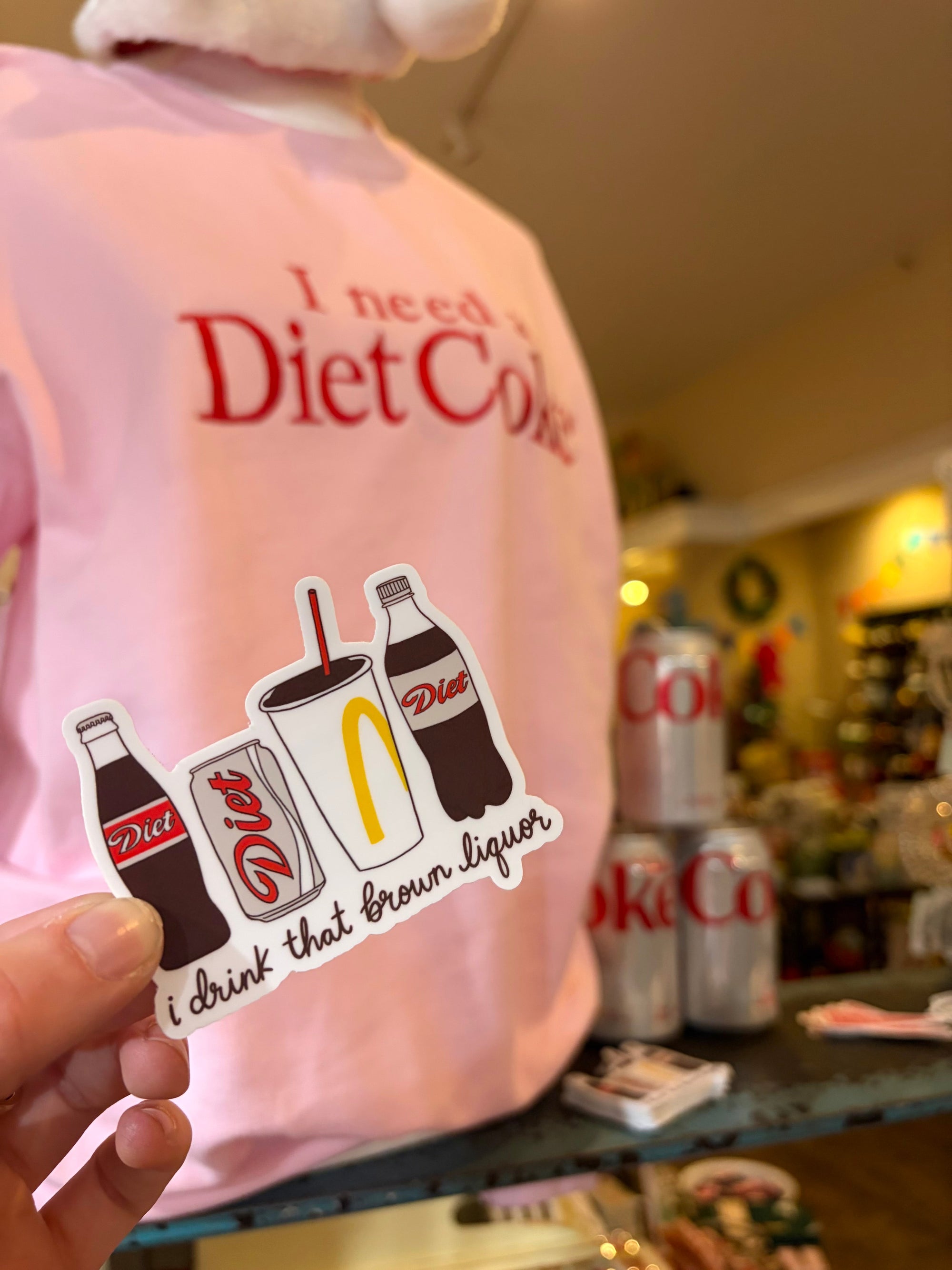 Brown Liquor Diet Coke Taylor Sticker
