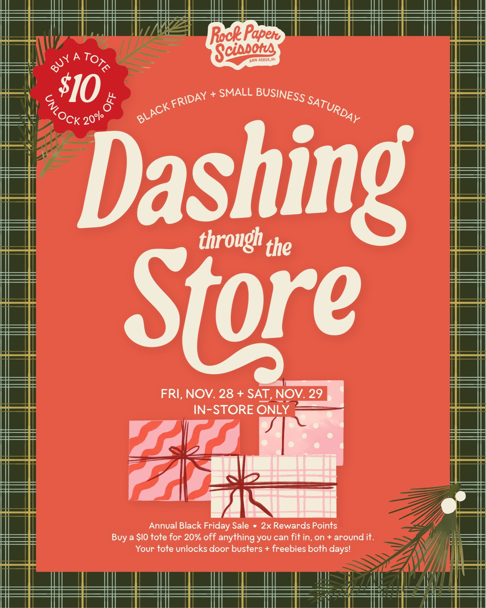 2025 Dashing Through the Store Tote + RSVP