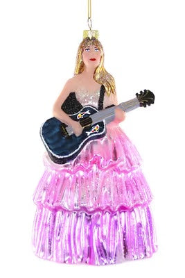 Pink Dress Swiftie Ornament