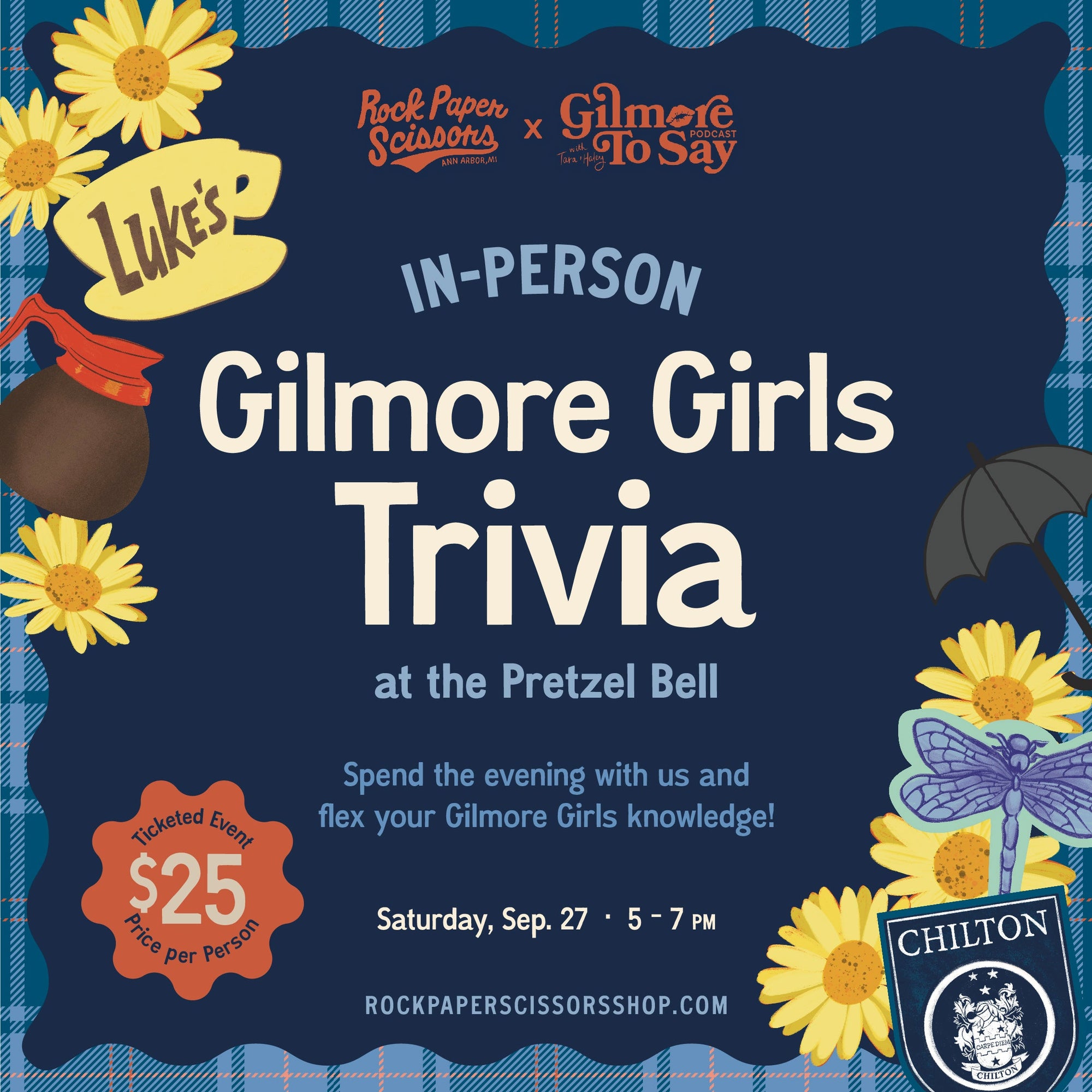 Gilmore Girls Trivia Night with Rock Paper Scissors & Gilmore To Say