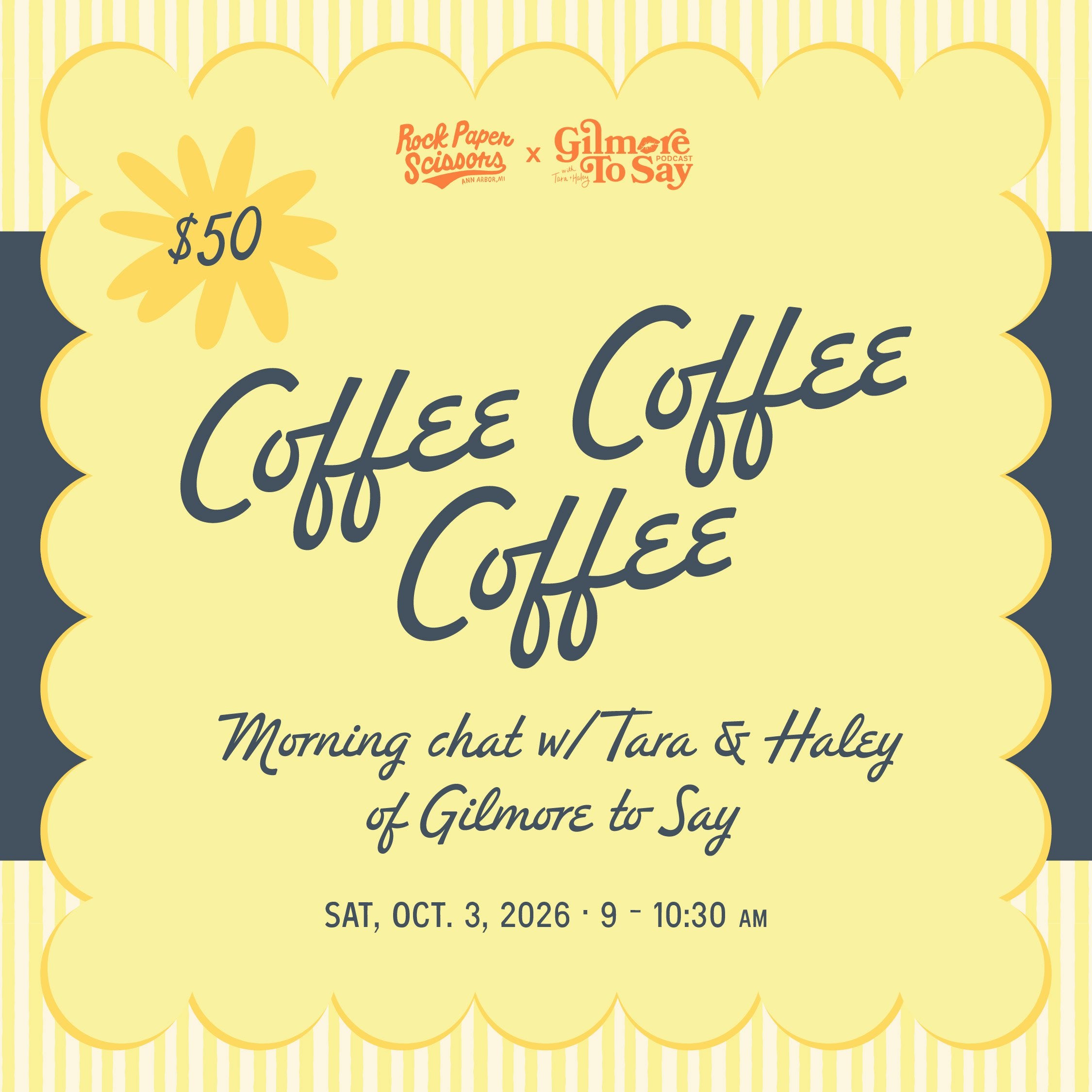 Coffee Coffee Coffee: A Conversation with Gilmore to Say