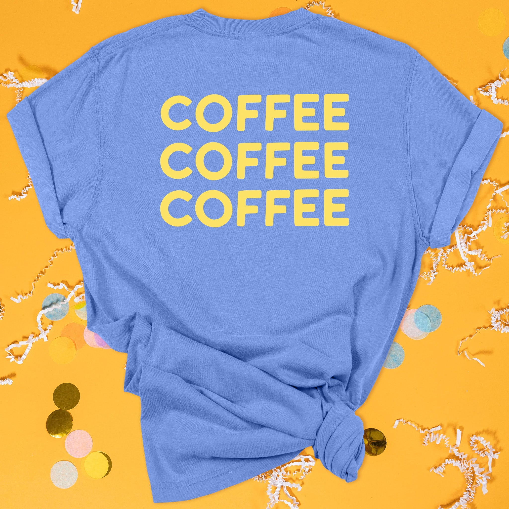 Coffee Coffee Coffee GG Inspired Blue Luke’s Coffee Tee