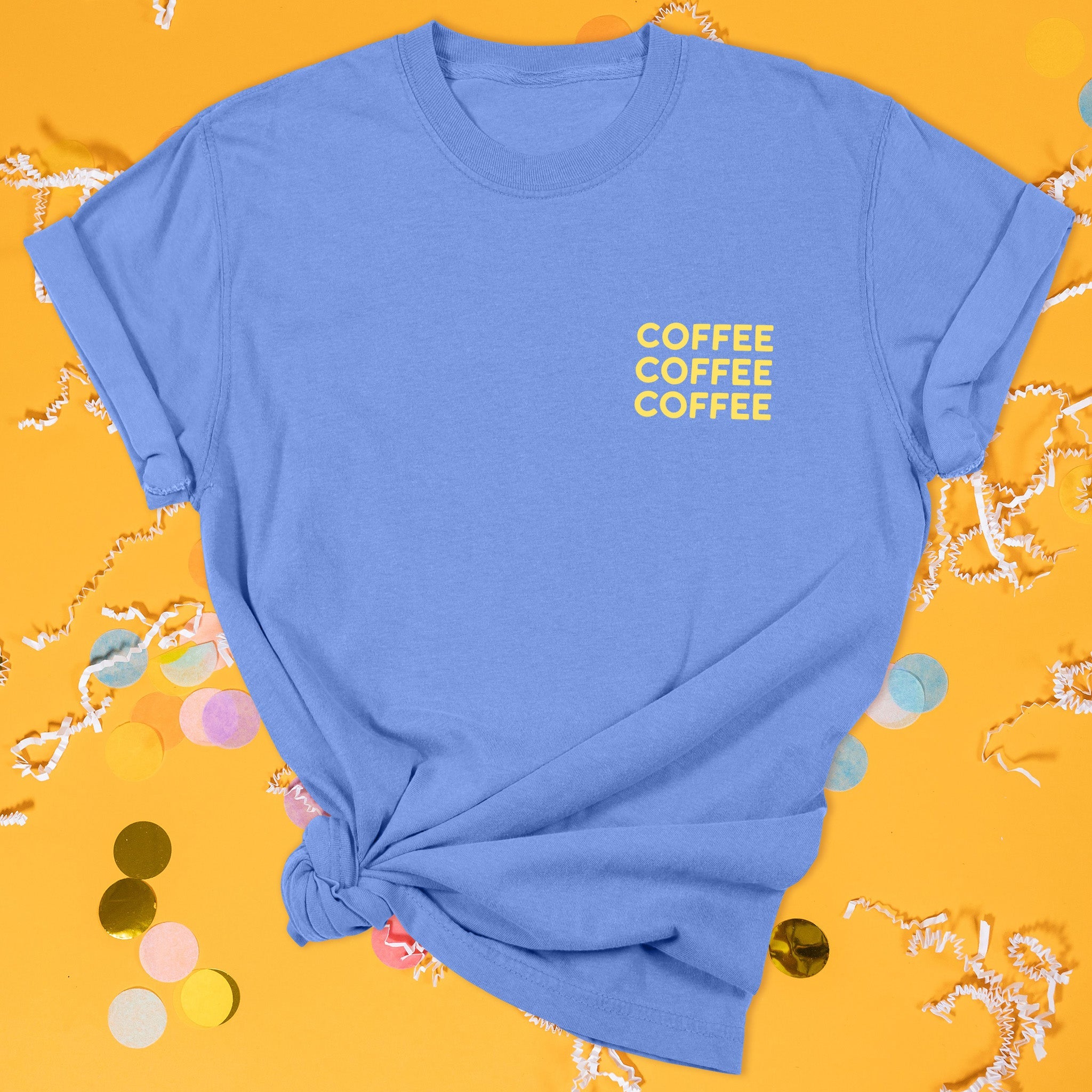 Coffee Coffee Coffee GG Inspired Blue Luke’s Coffee Tee