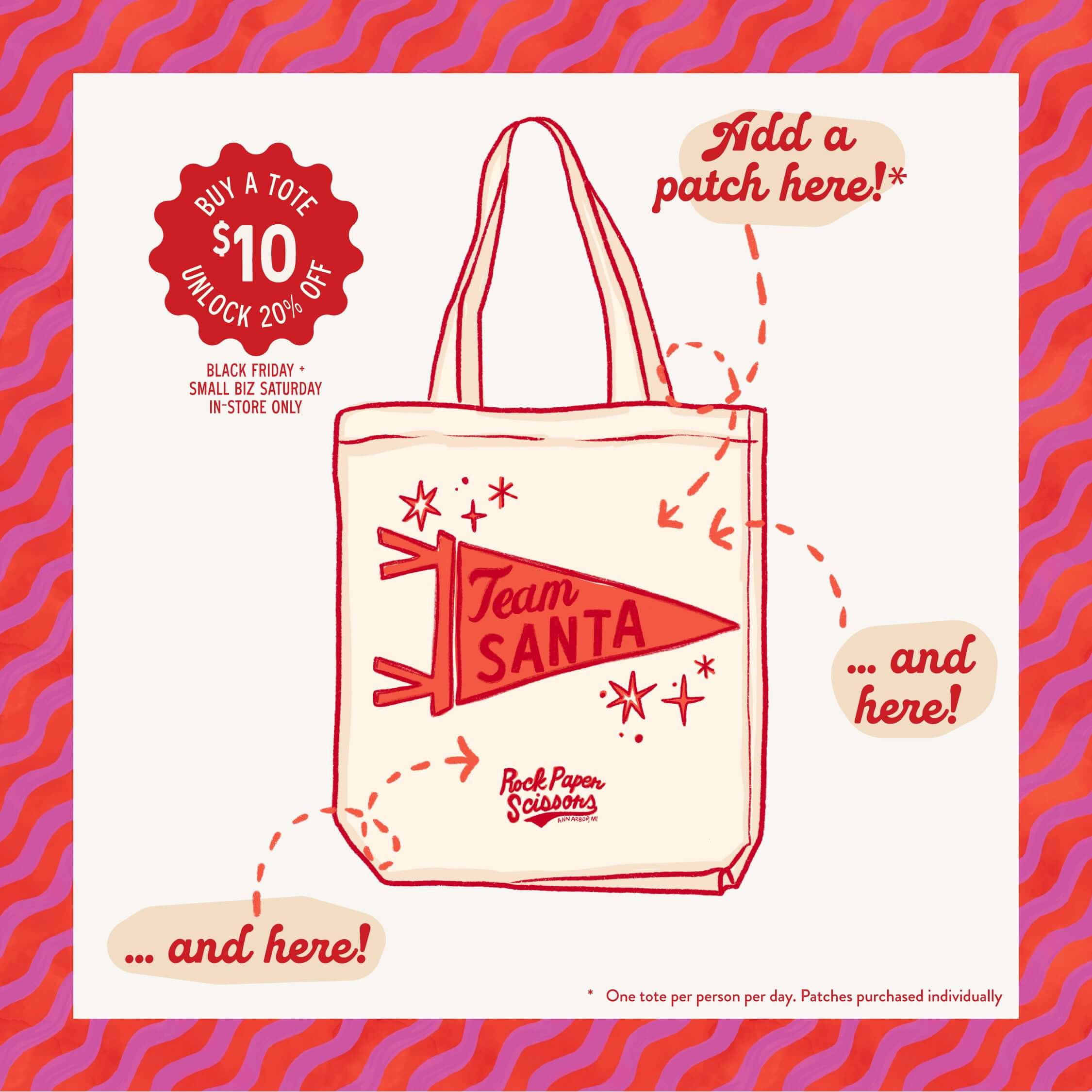 2025 Dashing Through the Store Tote + RSVP