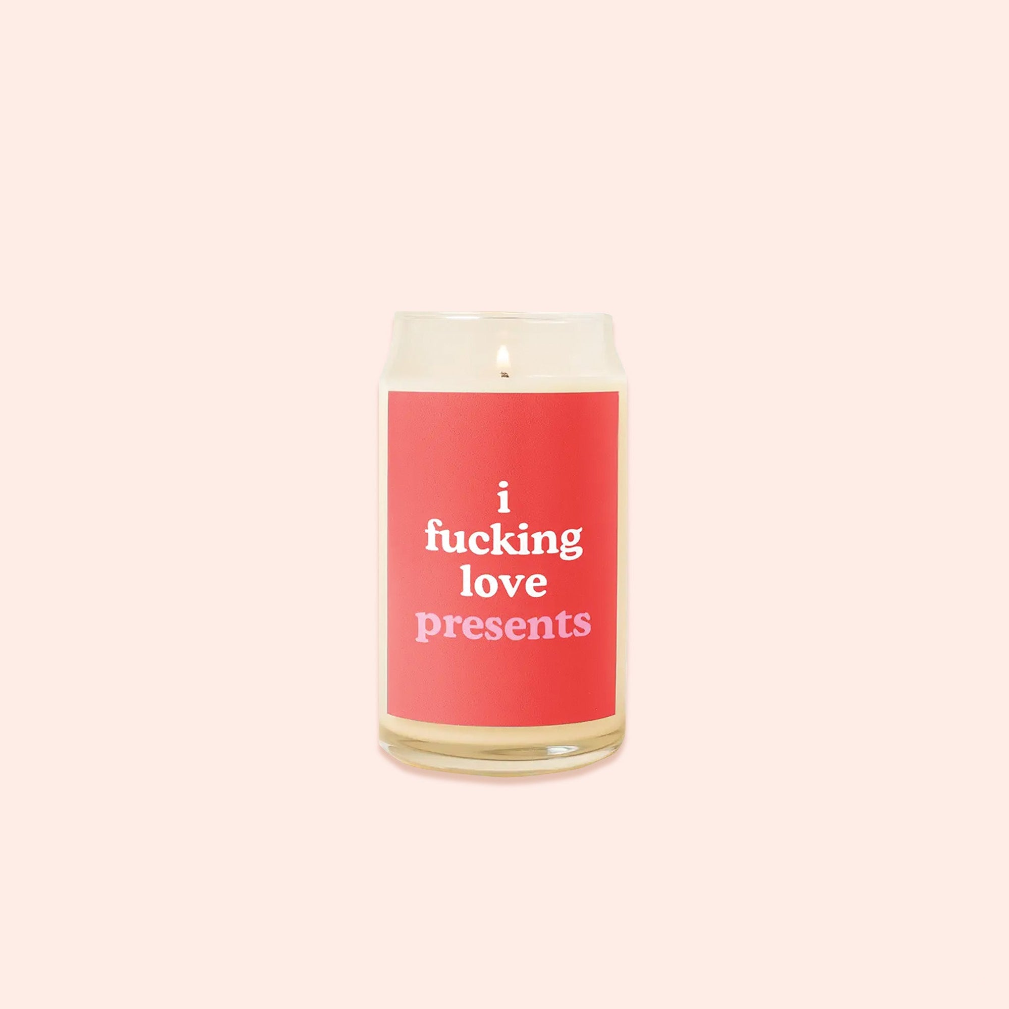 I F'ing Love Presents Holiday Candle