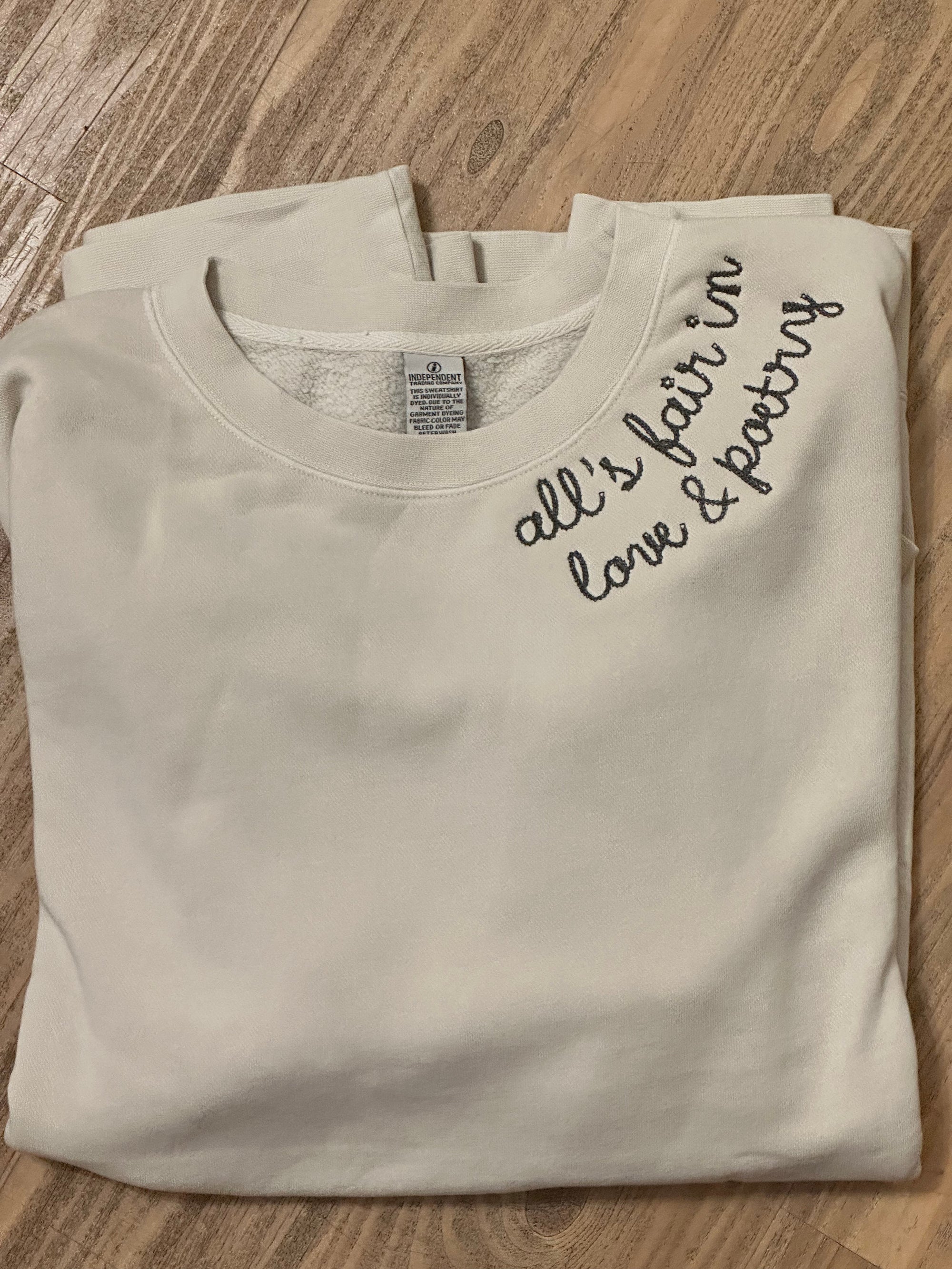 All’s Fair Embroidered Sweatshirt