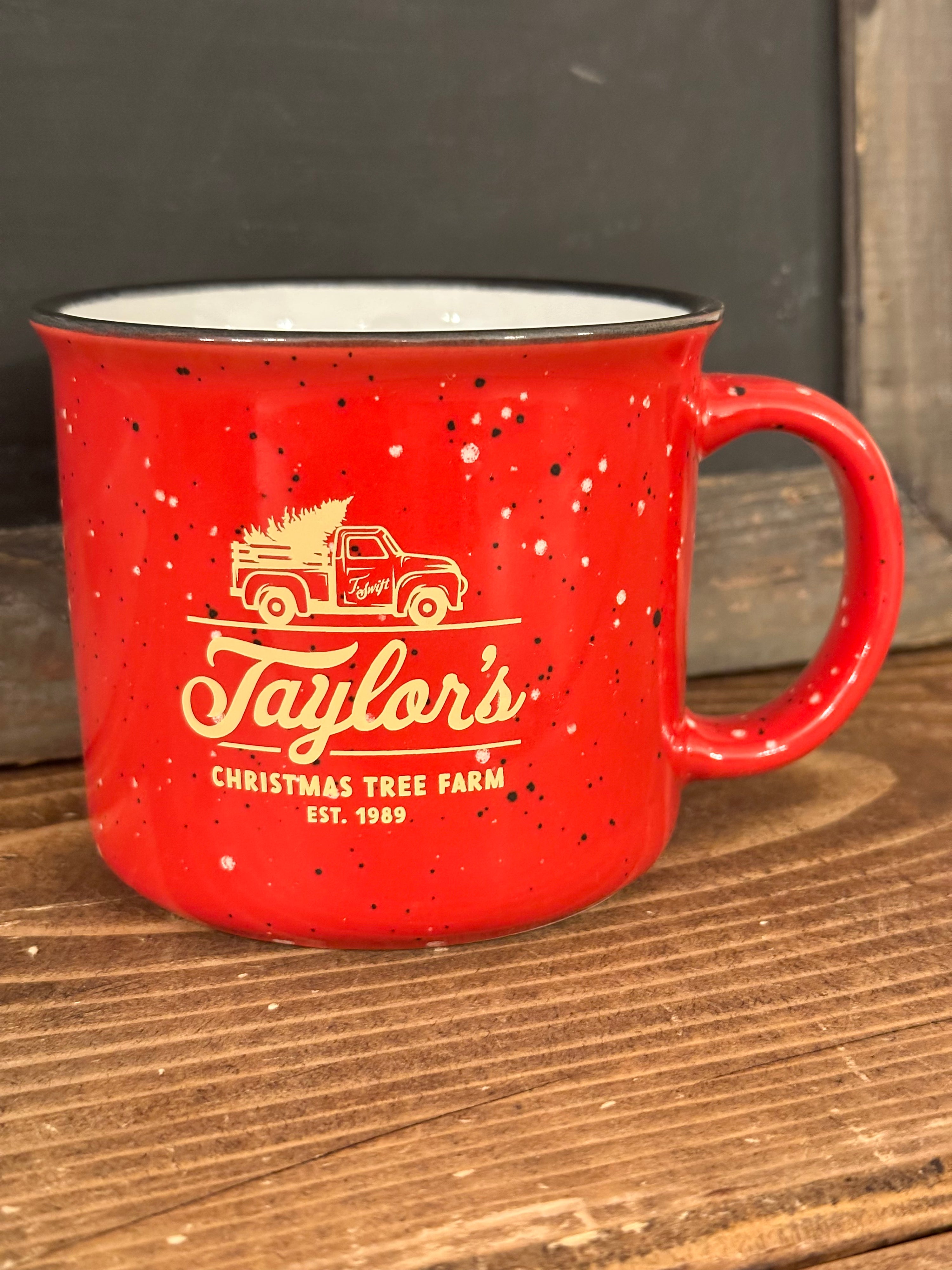 Taylor Tree Farm Red Mug