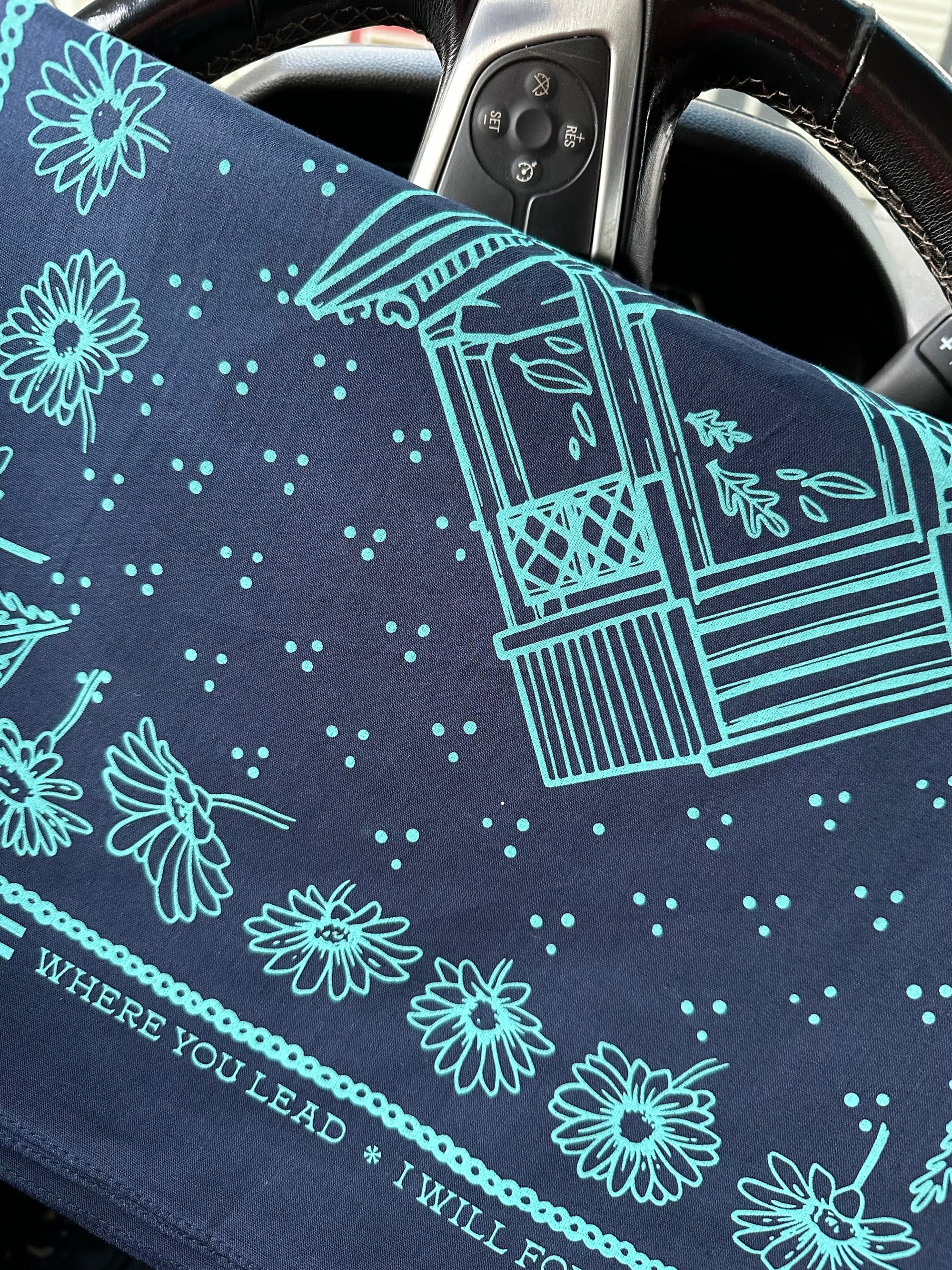Exclusive Where You Lead Navy Bandana