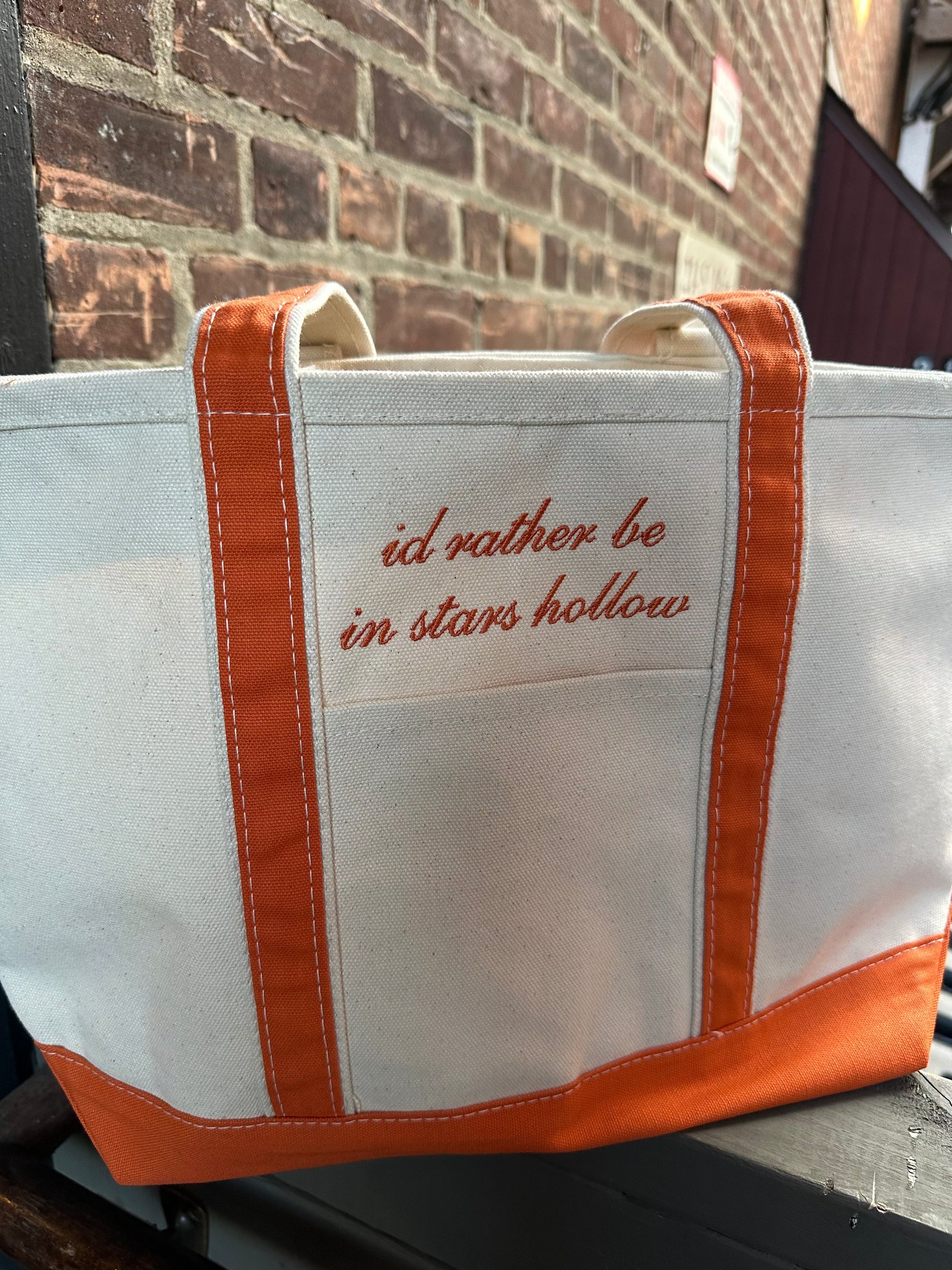 I Am An Autumn Orange Boat Tote Bag