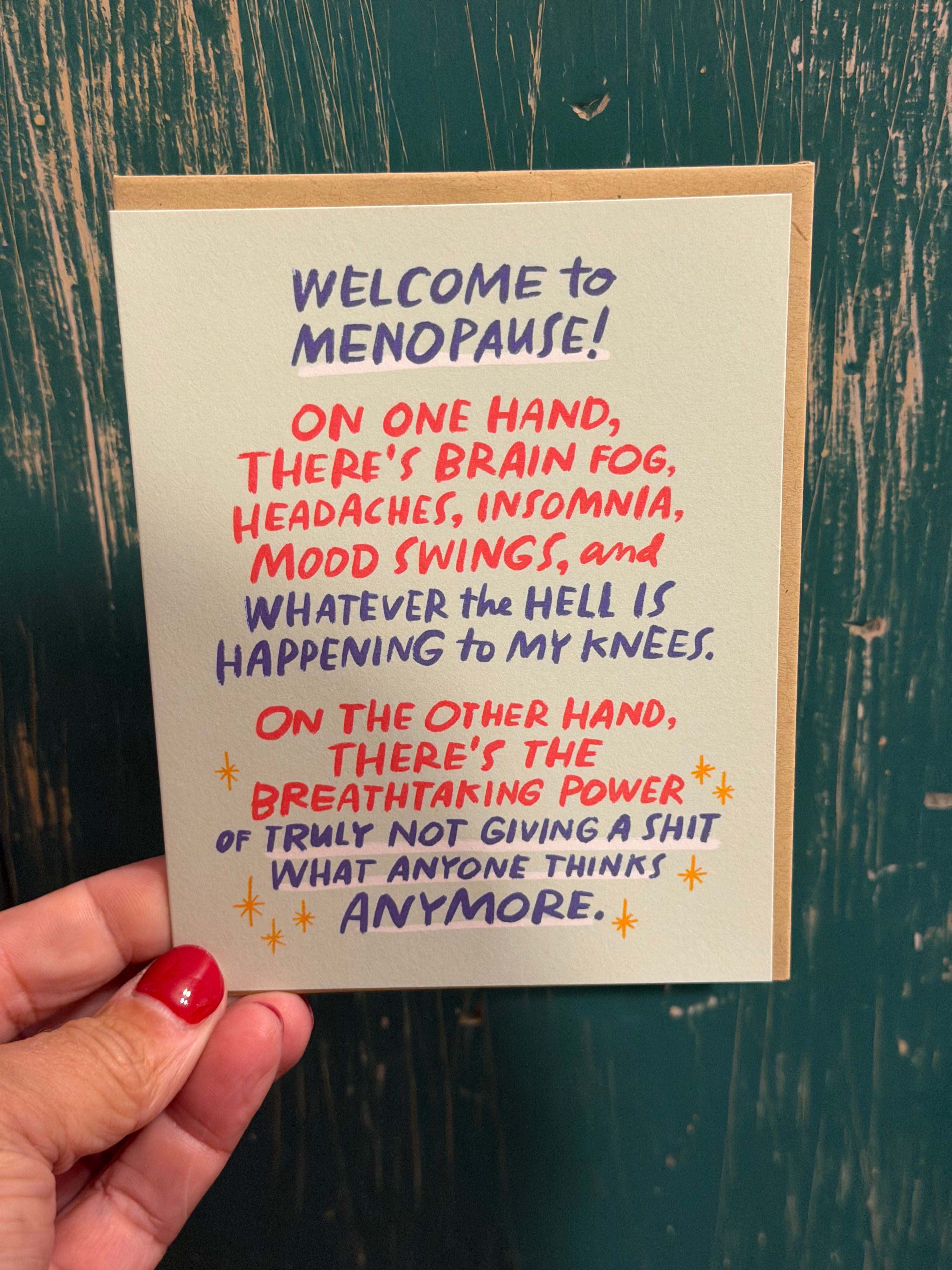 Welcome to Menopause Card