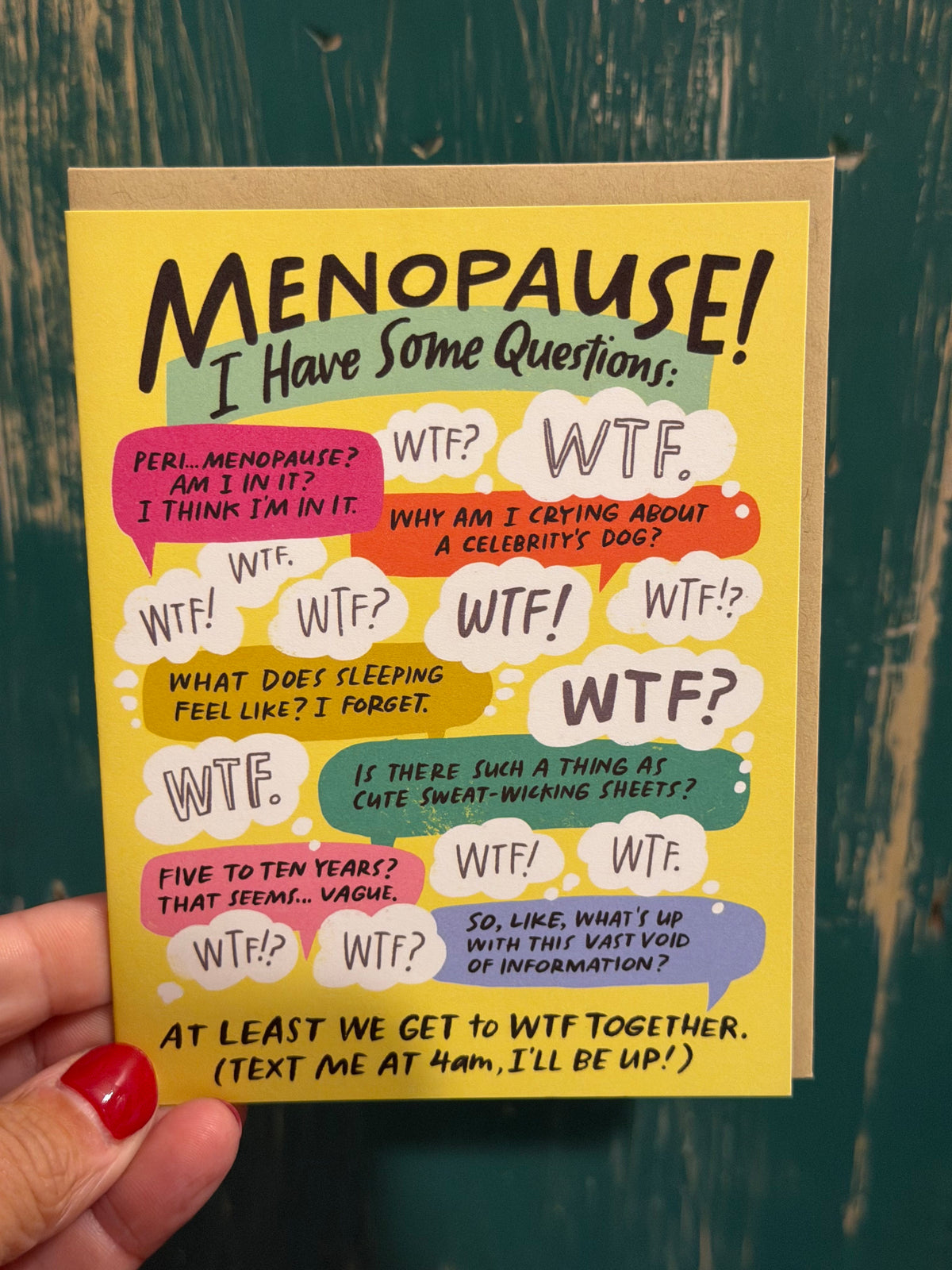 Menopause WTF Card