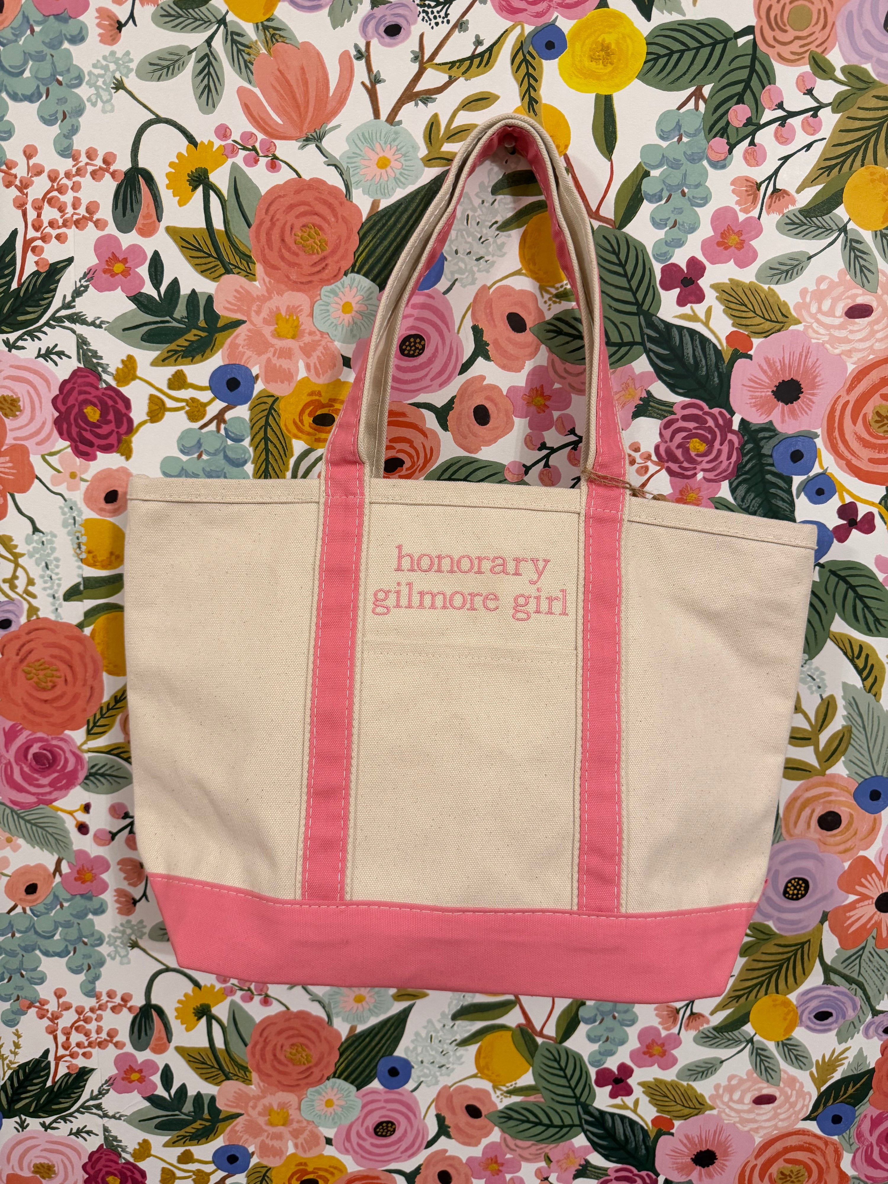 Honorary Gilmore Girl Pink Boat Tote Bag