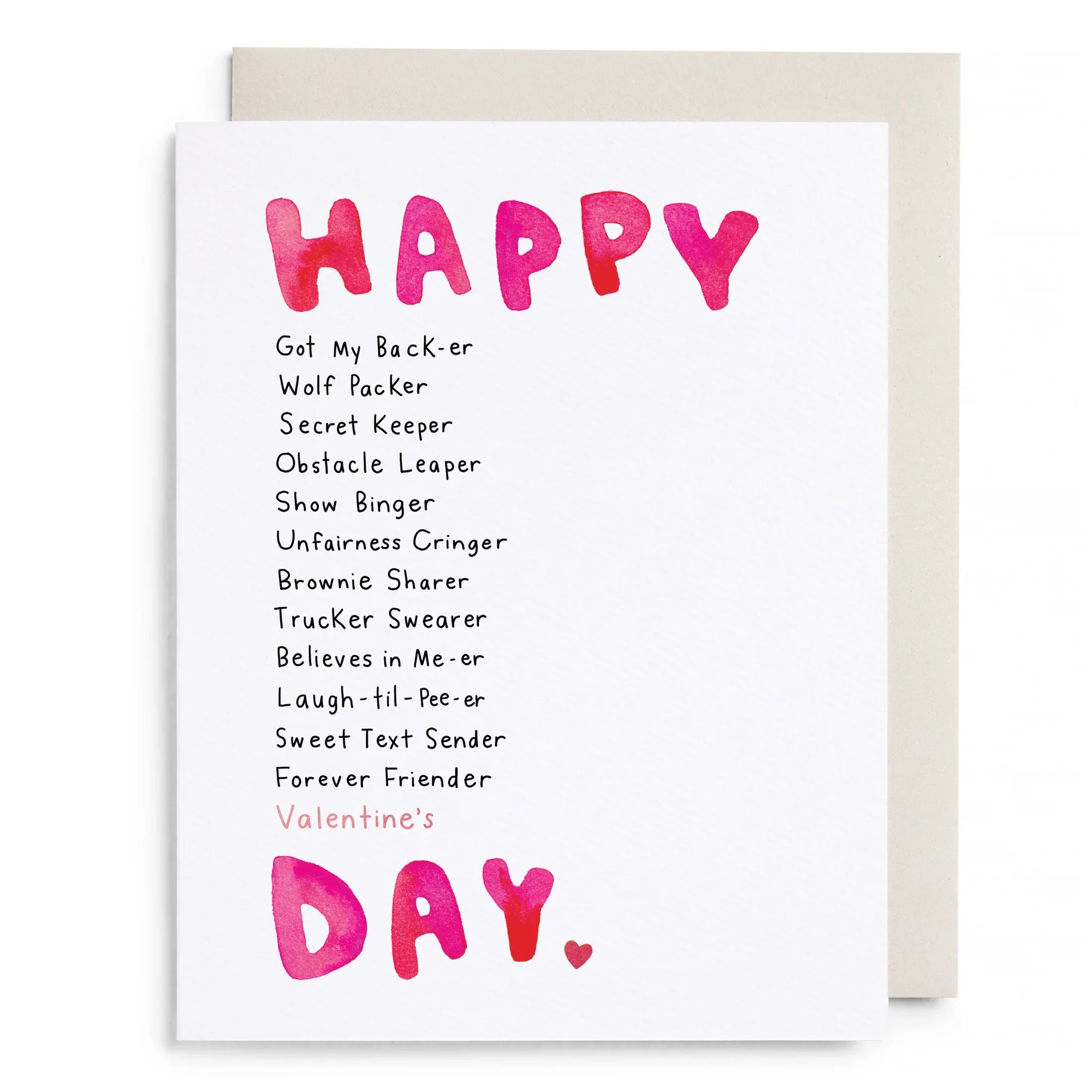 Happy Day Valentine Bestie Card