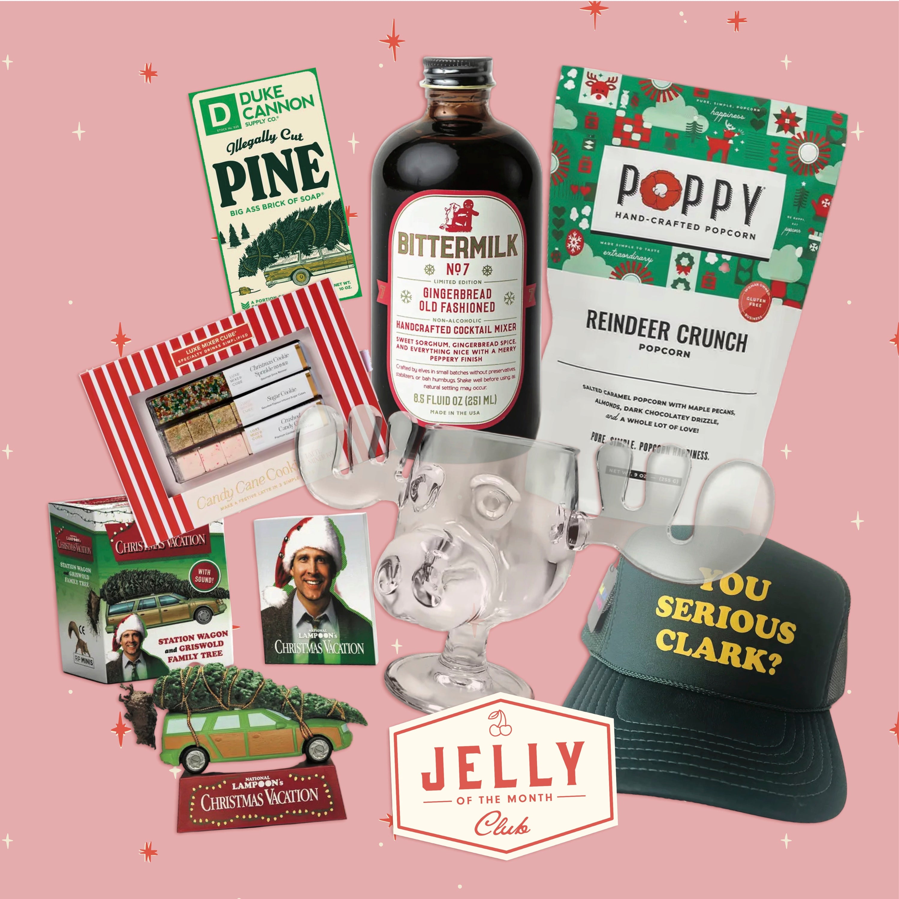 Jelly of the Month Club Christmas Vacation Themed Gift Box