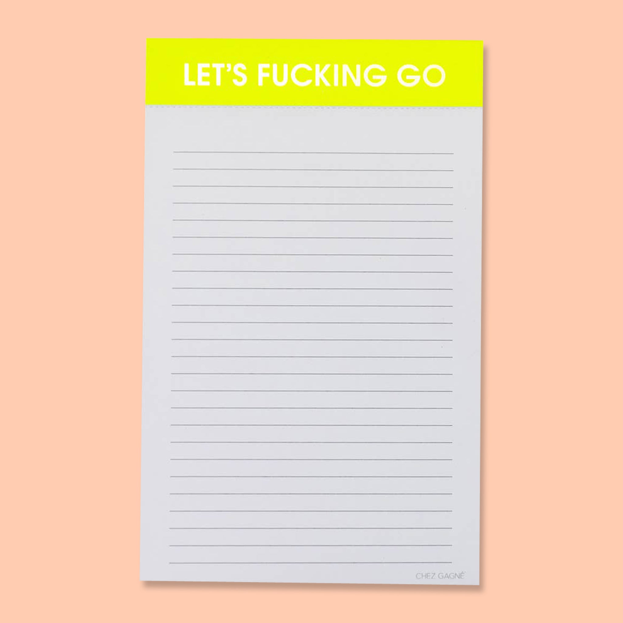 Let's Fucking Go Notepad