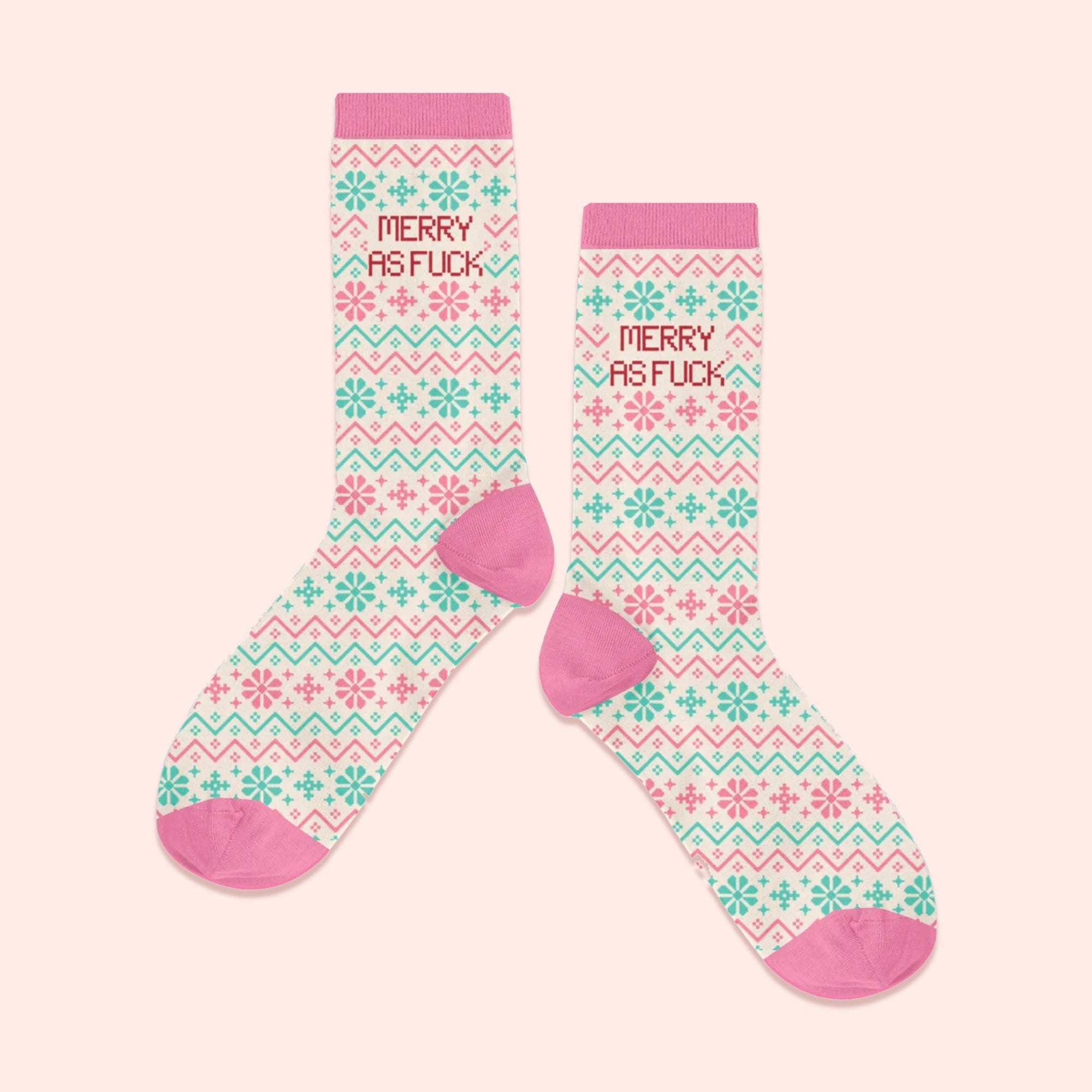 Merry AF Holiday Socks