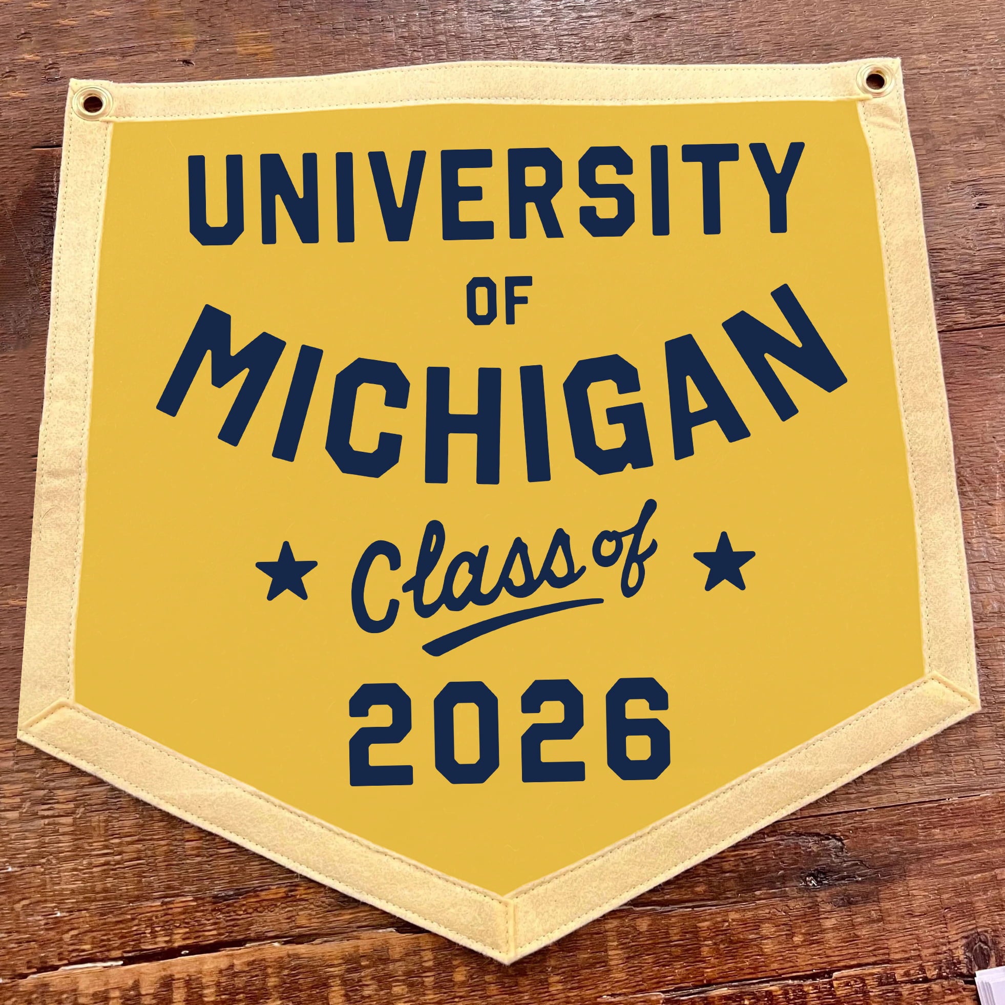 U of M 2026 Yellow Banner