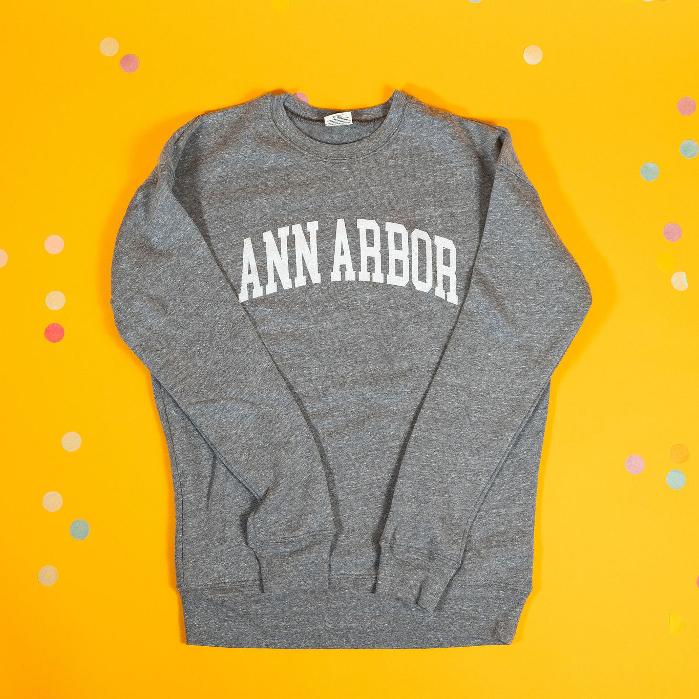 Athletic Heather Grey Ann Arbor Graphic Sweatshirt